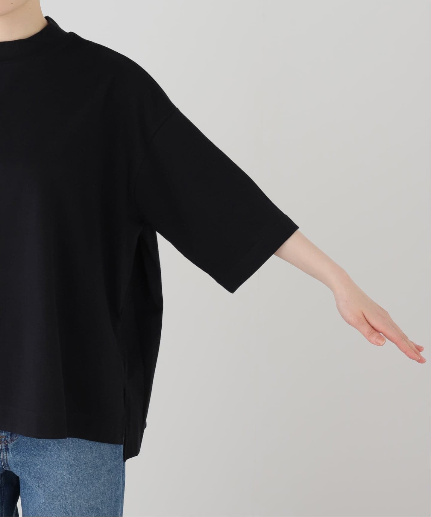 追加》クラシックテンジク モックプルオーバー（Tシャツ／カットソー