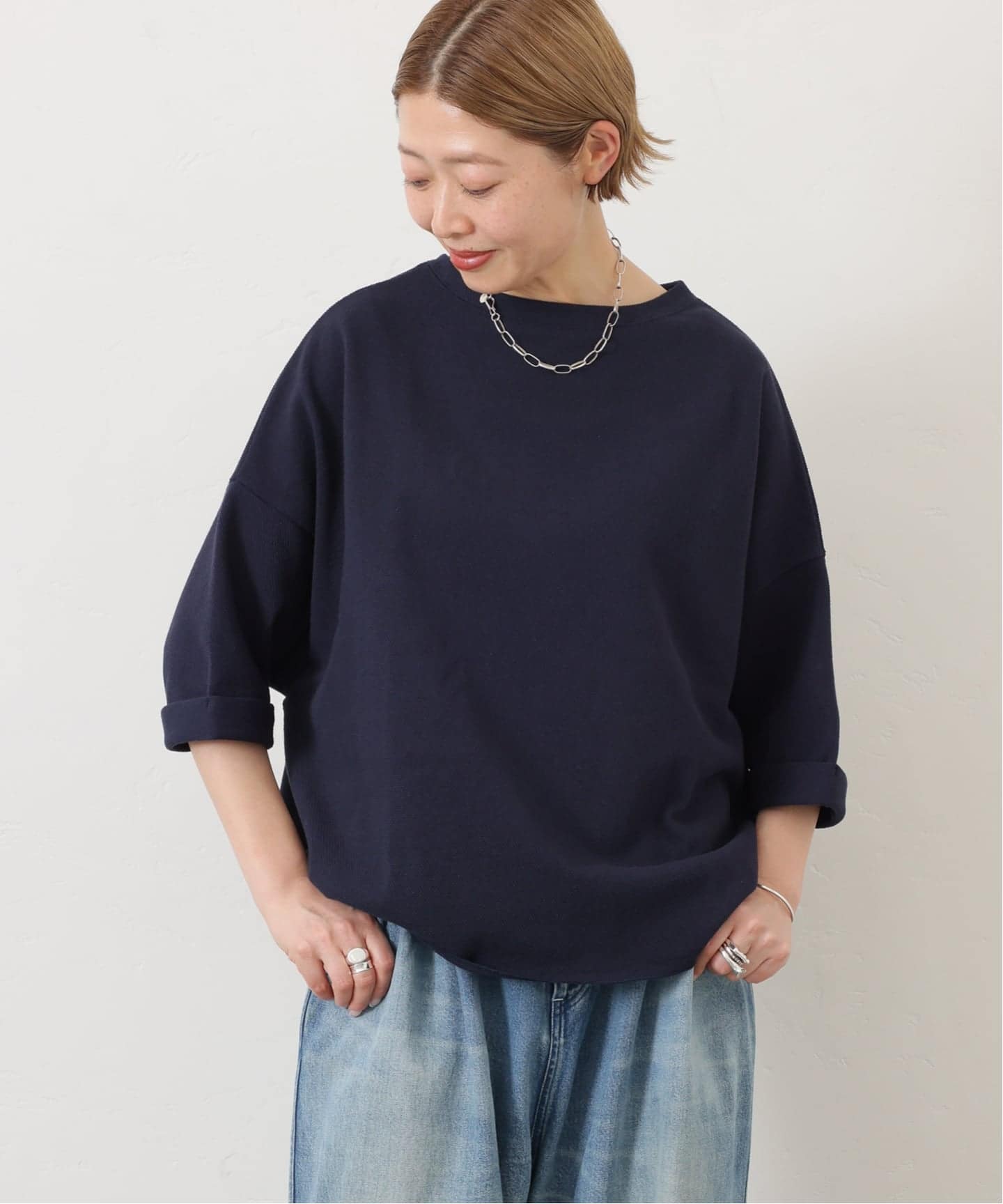日曜限定journal standard luxe カノコ プルオーバーネイビー カノコ プルオーバー（Tシャツ／カットソー）｜journal standard luxe