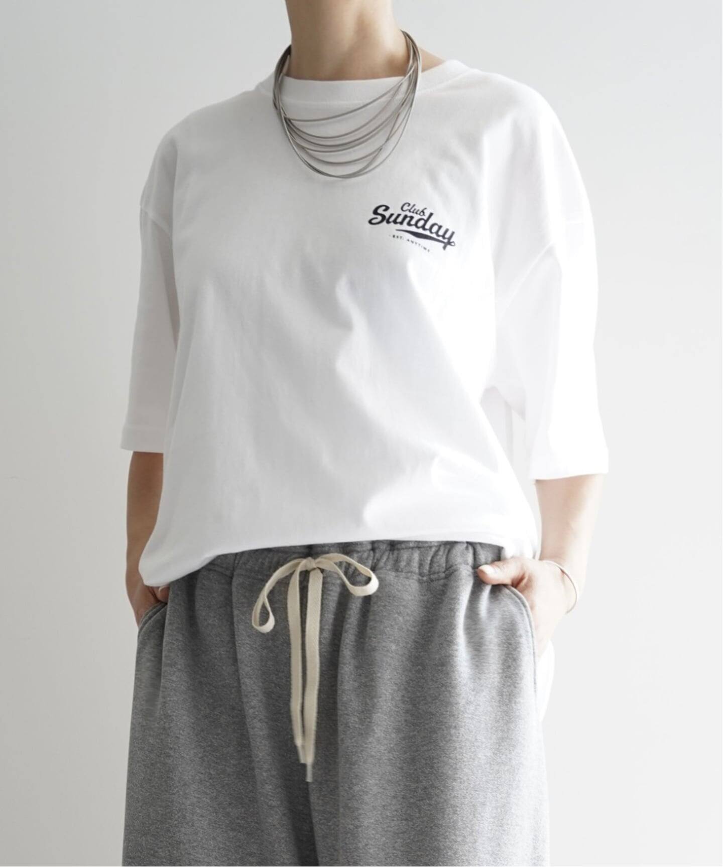 サイド Club Sunday Tシャツ（Tシャツ／カットソー）｜journal