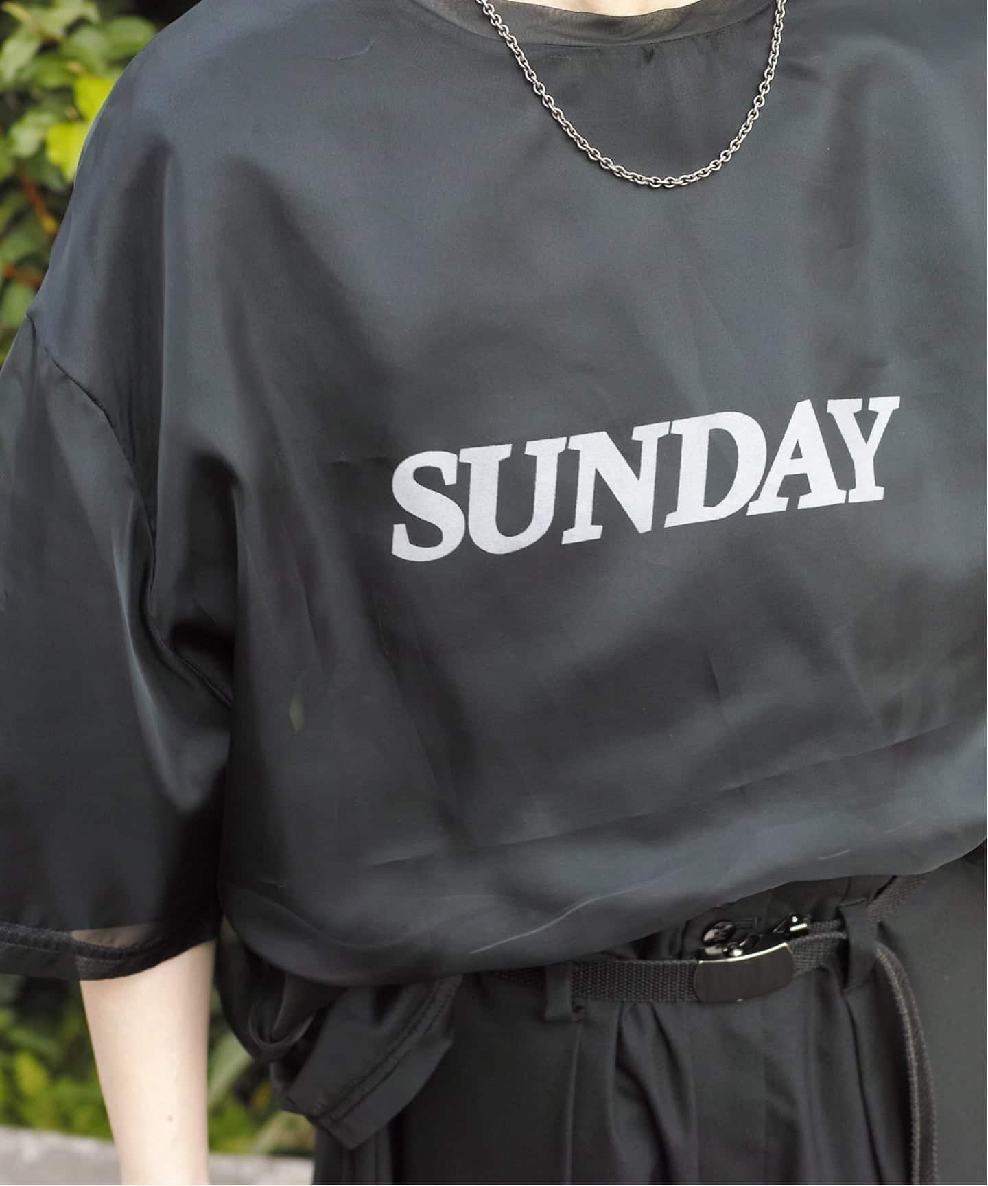 予約》SUNDAY Sheer Tシャツ（Tシャツ／カットソー）｜journal