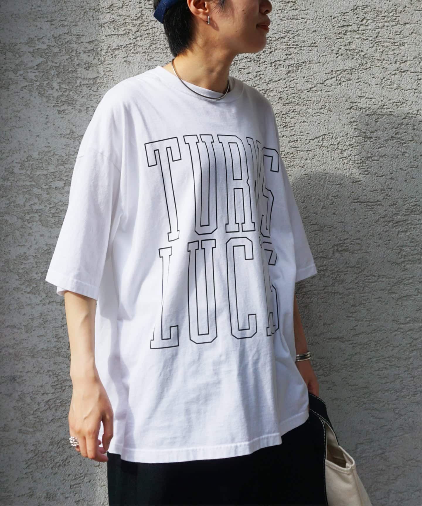 ジャーナルスタンダードラックス　ドットプリントTシャツ 追加2》プリントT TURNS LUCKS（Tシャツ／カットソー）｜journal