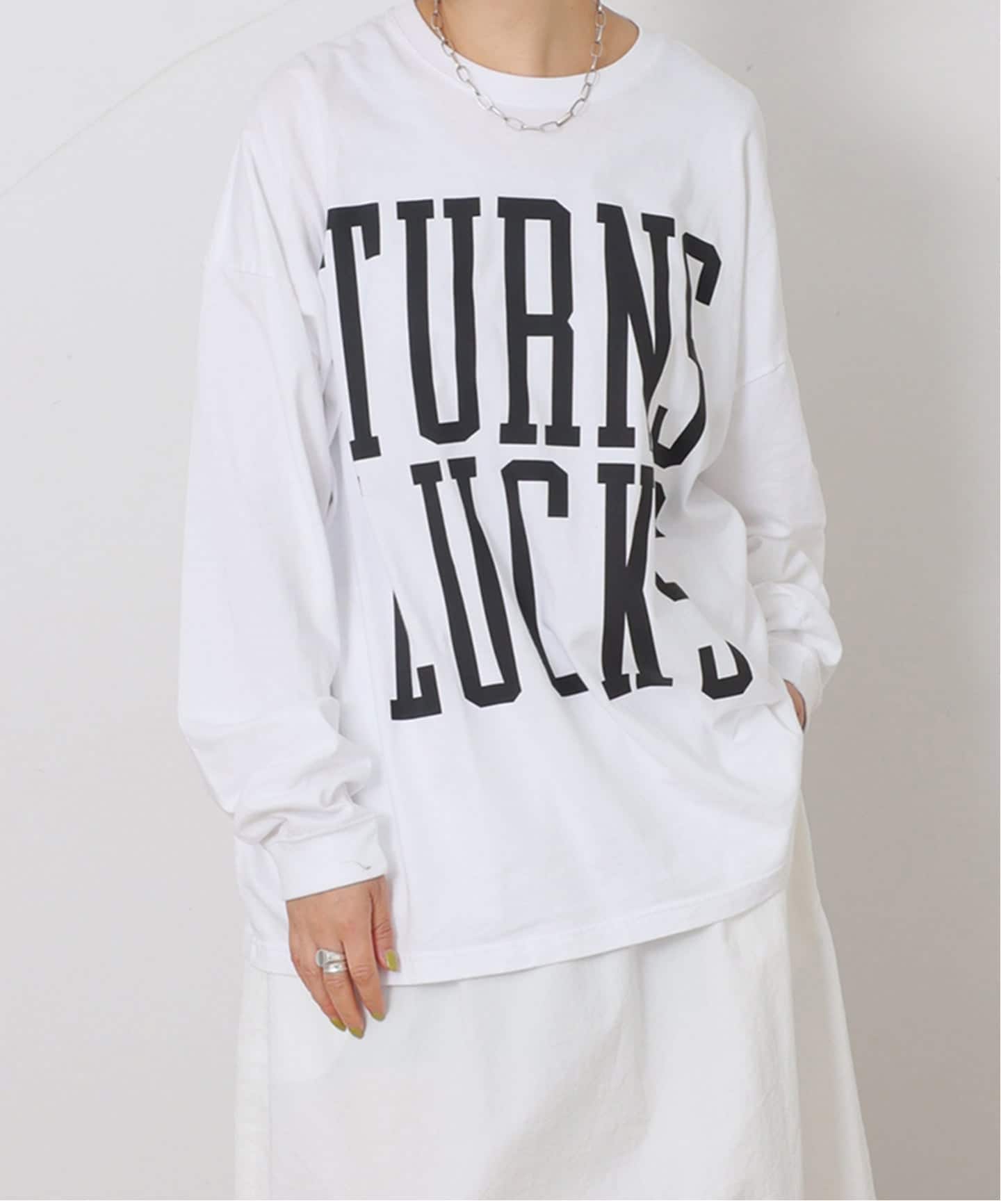 ジャーナルスタンダードラックス プリントロンT TURNS LUCKS 予約》プリントロンT(TURNSLUCKS)（Tシャツ／カットソー）｜journal