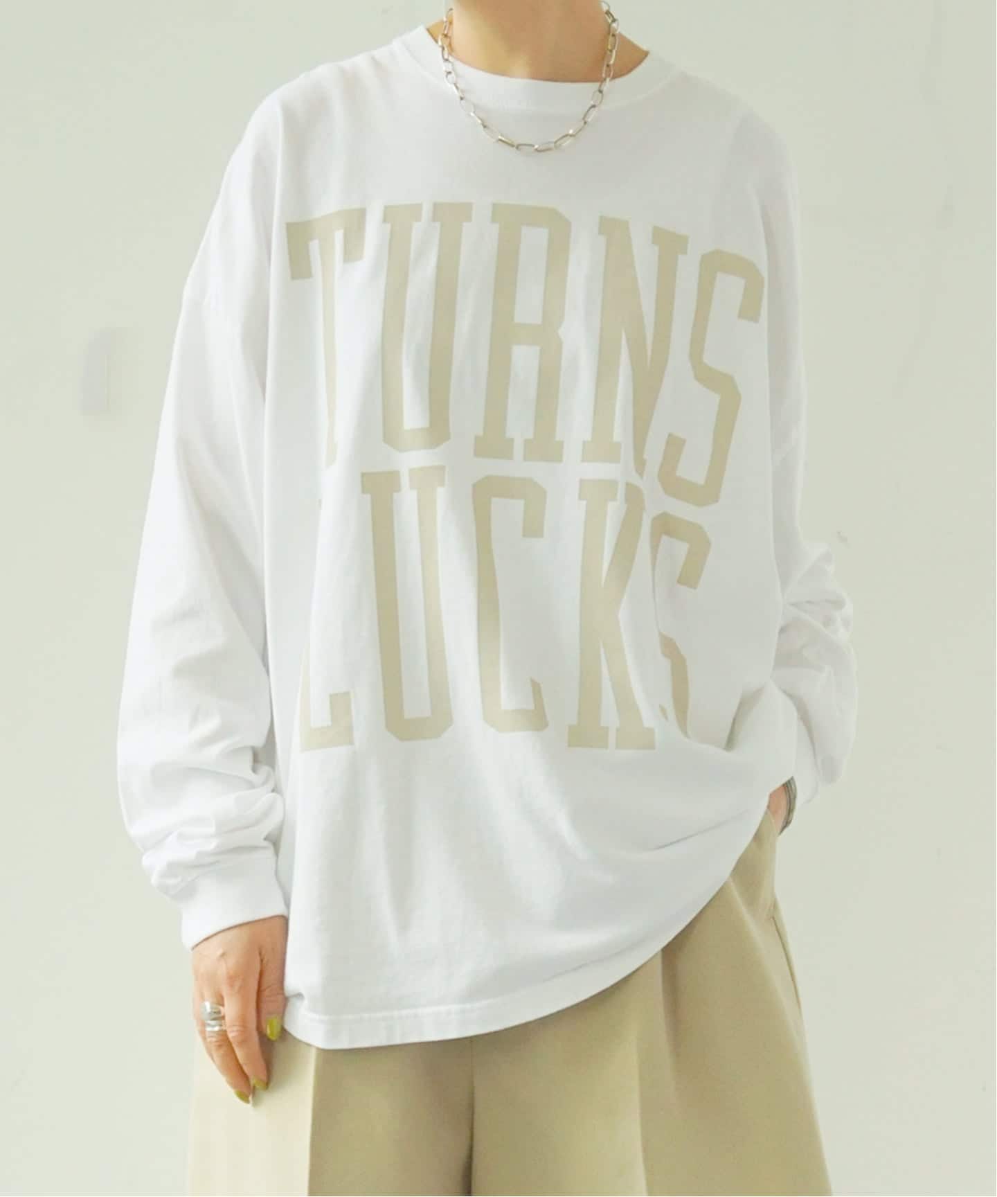 ジャーナルスタンダードラックス プリントロンT TURNS LUCKS 予約》プリントロンT(TURNSLUCKS)（Tシャツ／カットソー）｜journal