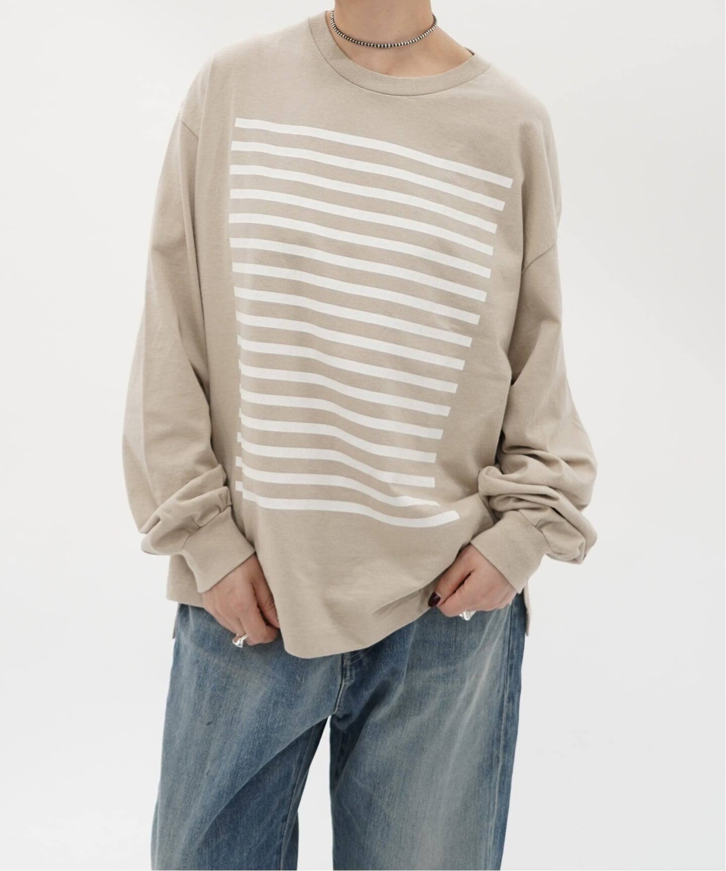予約》MATEY's プリントロンT(ボーダー)（Tシャツ／カットソー