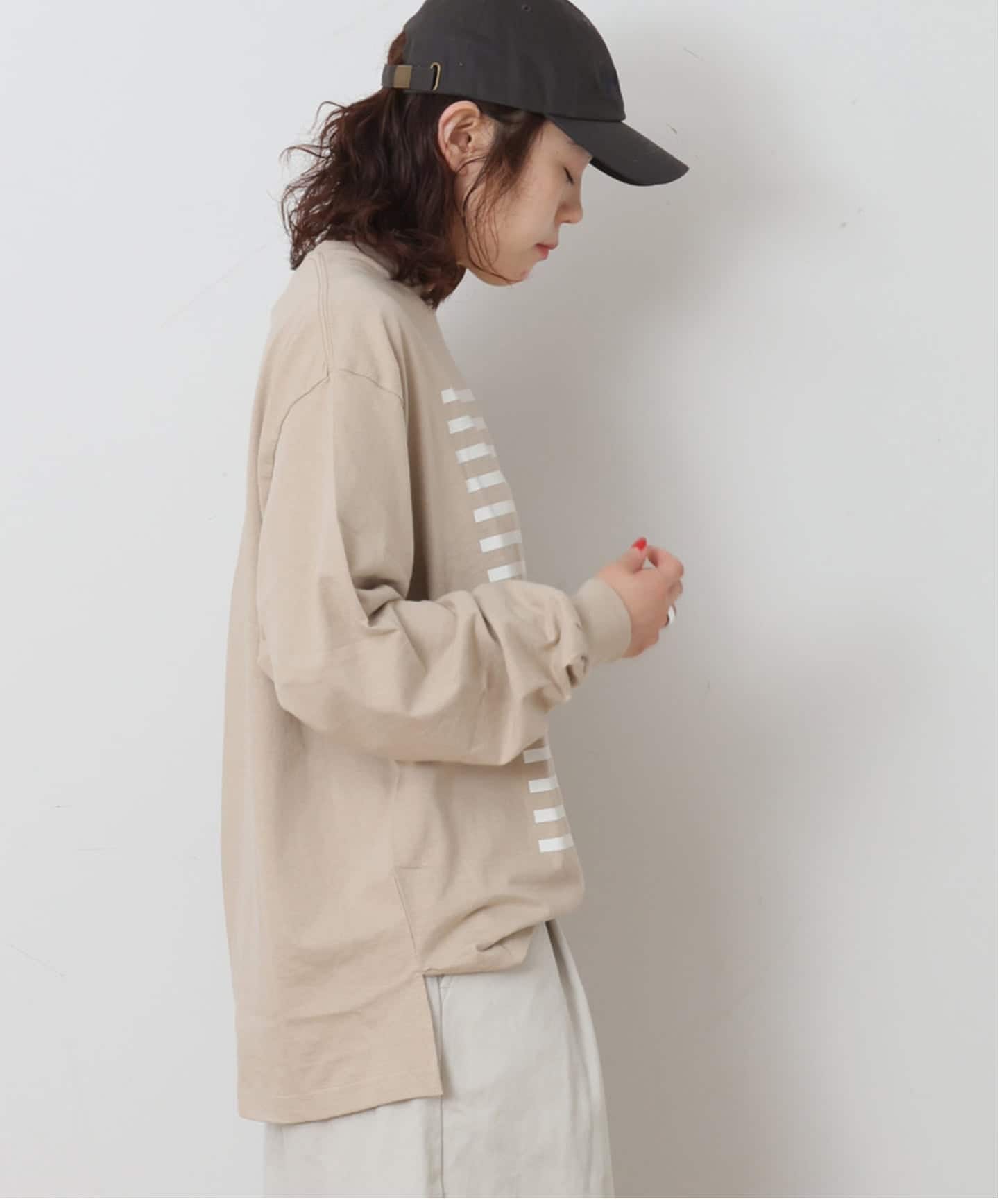 予約》MATEY's プリントロンT(ボーダー)（Tシャツ／カットソー
