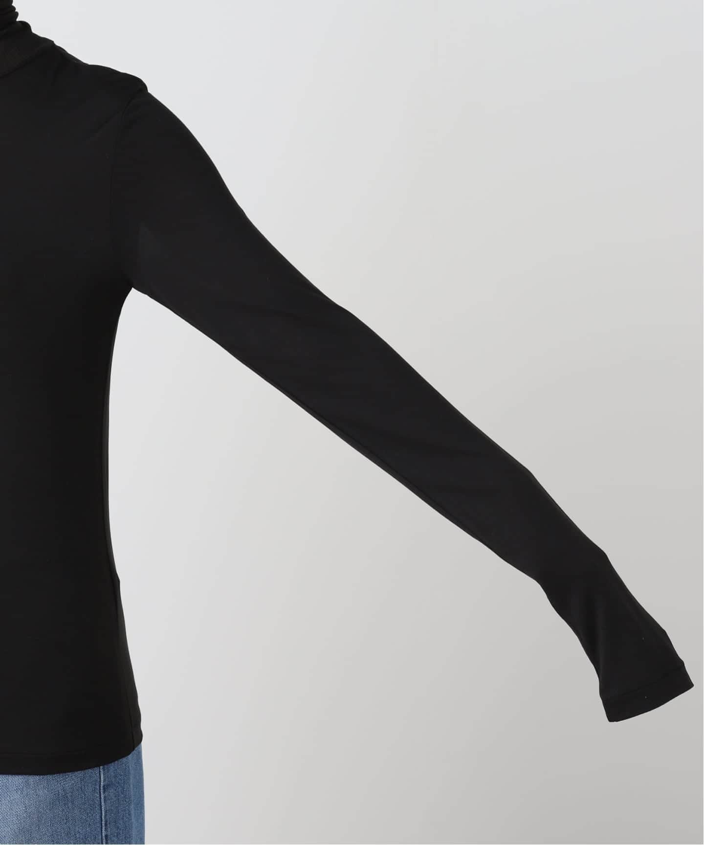 ATON 】MODAL SILK JERSEY TURTLENECK（Tシャツ／カットソー