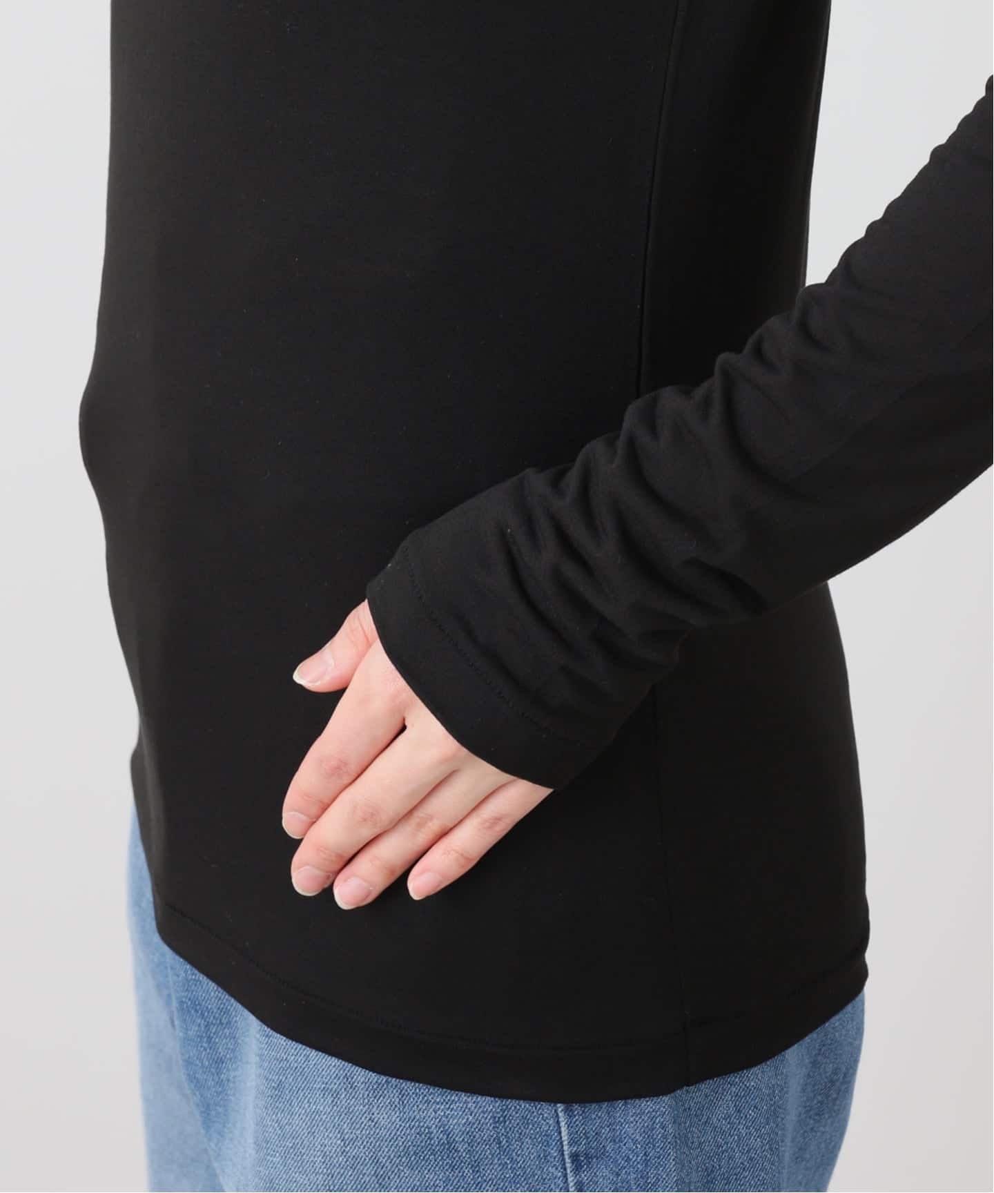 ATON 】MODAL SILK JERSEY TURTLENECK（Tシャツ／カットソー