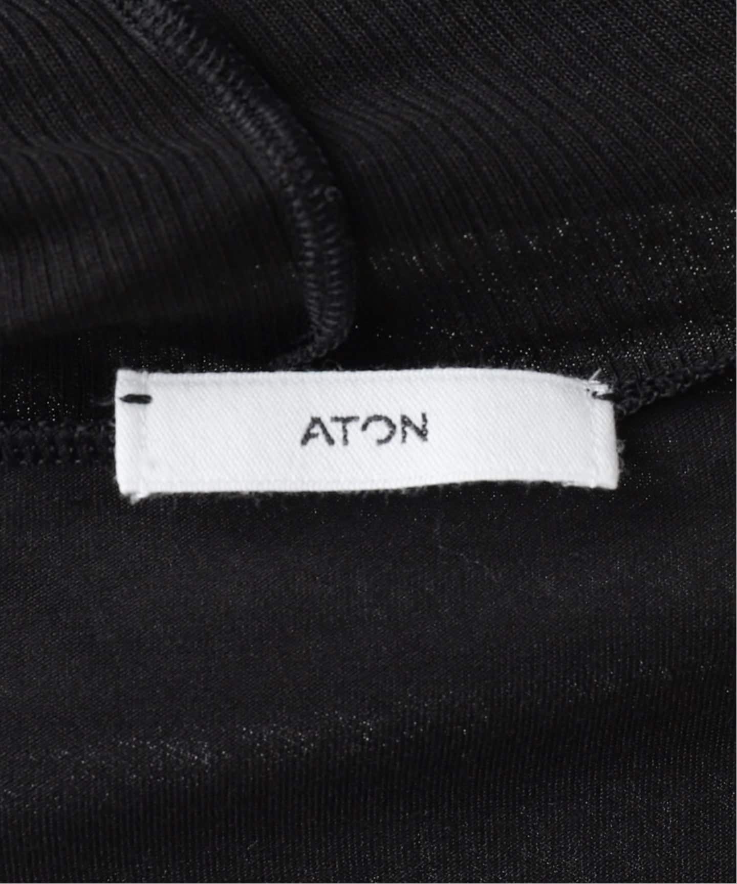 ATON 】MODAL SILK JERSEY TURTLENECK（Tシャツ／カットソー
