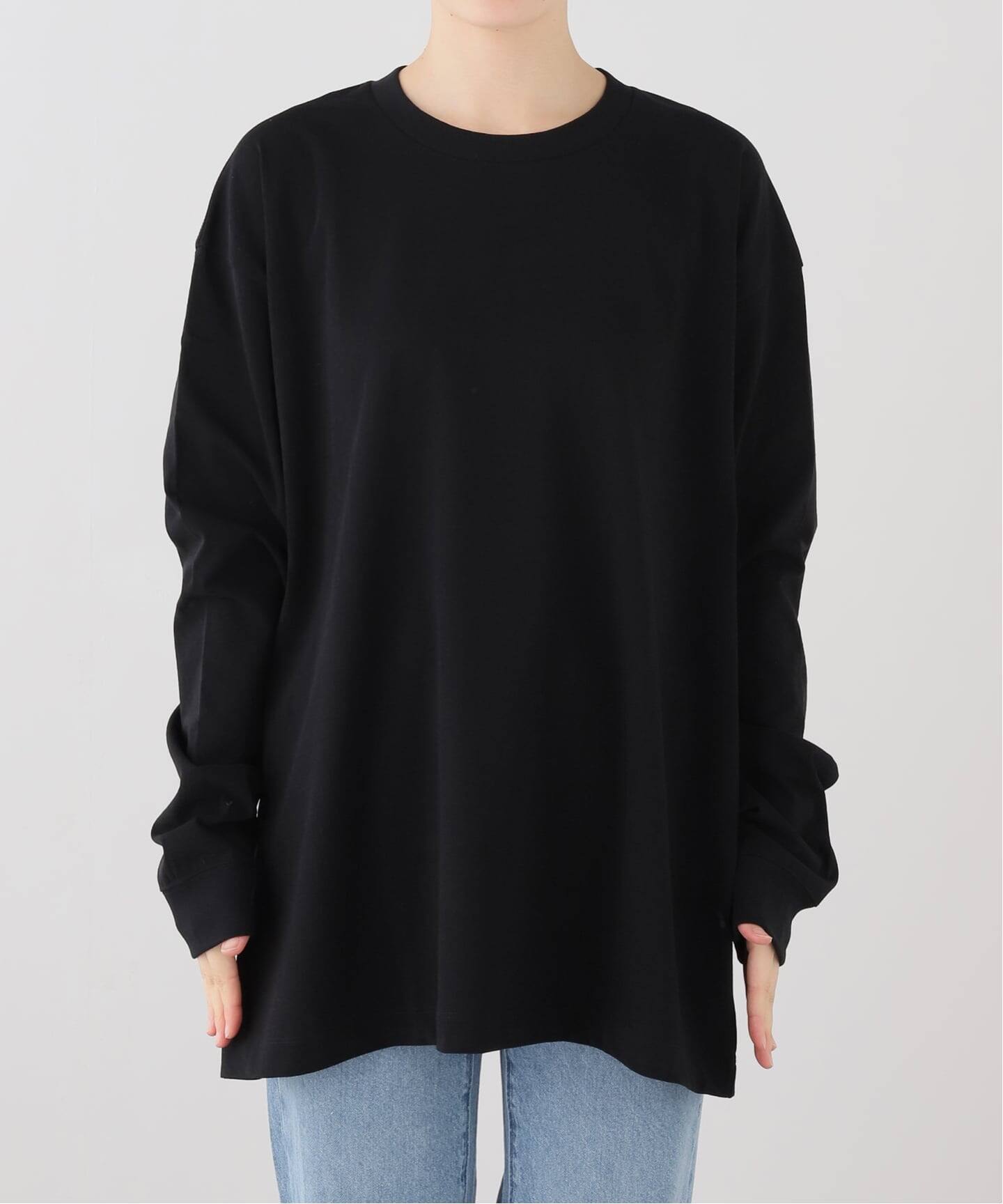 ATON】LOOSE FIT LONG SLEEVE T-SHIRT（Tシャツ／カットソー