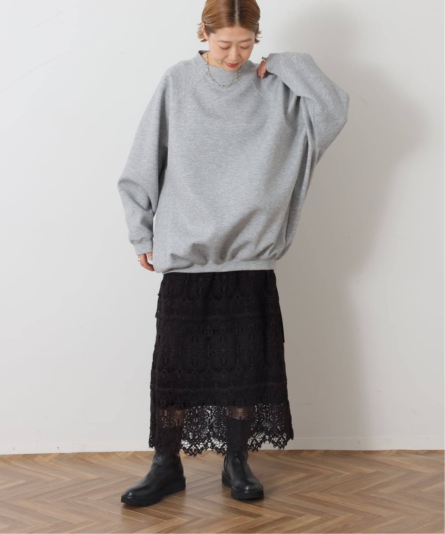 COGTHEBIGSMOKE ALICE SWEATSHIRT リネン ブラック 予約》【COGTHEBIGSMOKE】ALICE SWEAT SHIRT（スウェット）｜journal