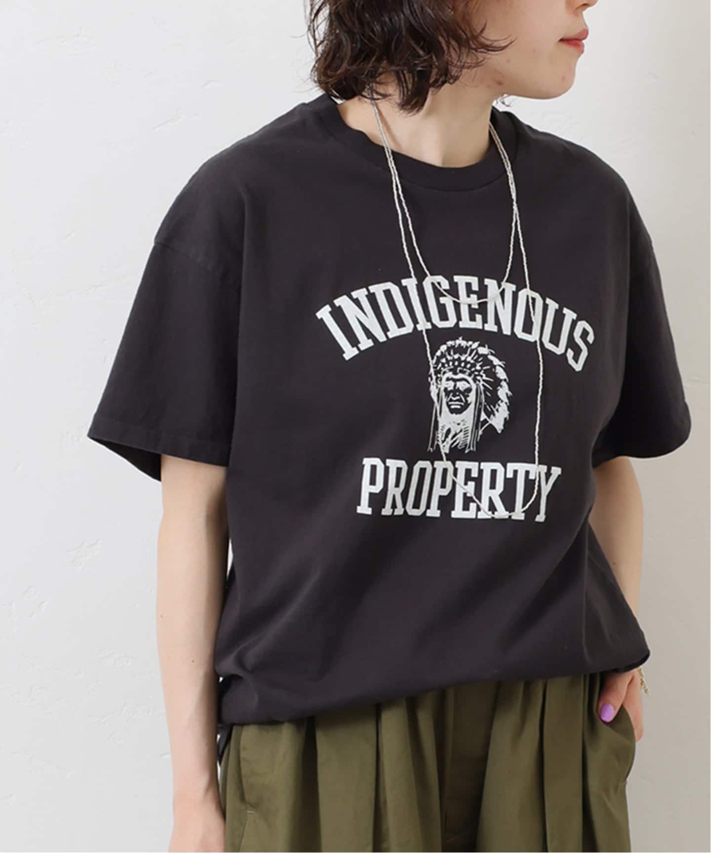 journal standard luxe グレー ロゴTシャツ journal standard luxe（ジャーナルスタンダードラックス）Tシャツ