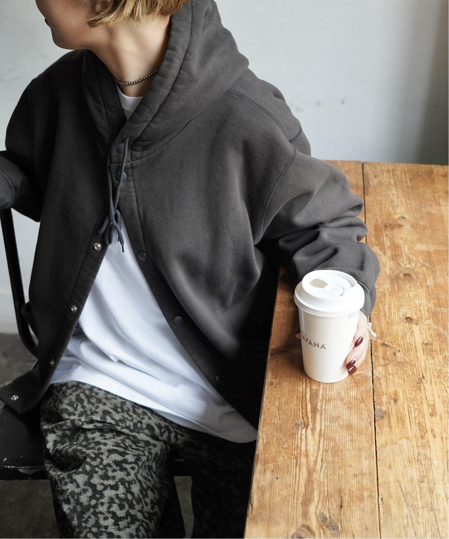 chimala】UNISEX FLEECE SNAPPED PARKA（パーカー）｜journal standard