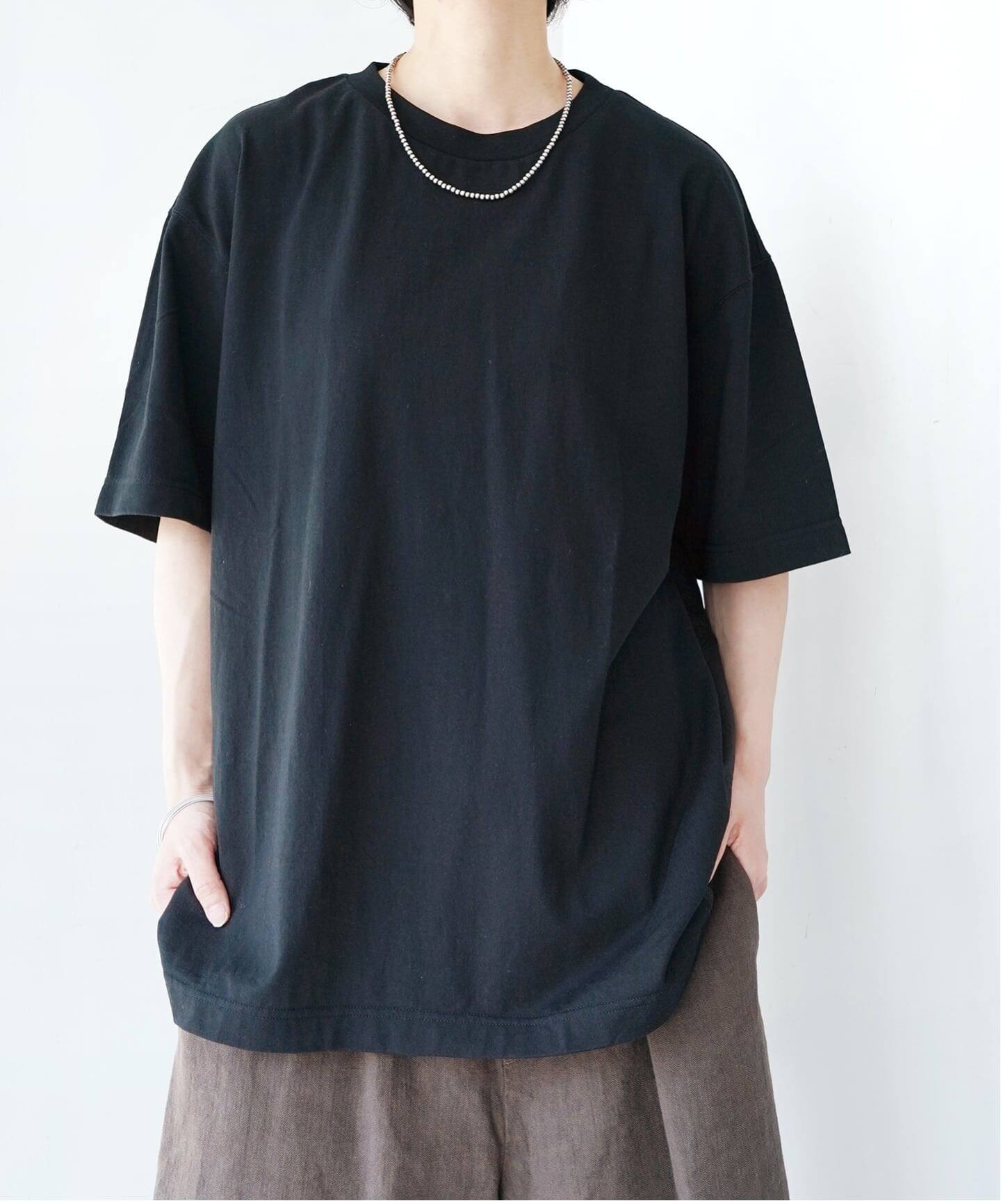 TOUJOURS】 SILK TAFTA Combi T-shirt（Tシャツ／カットソー