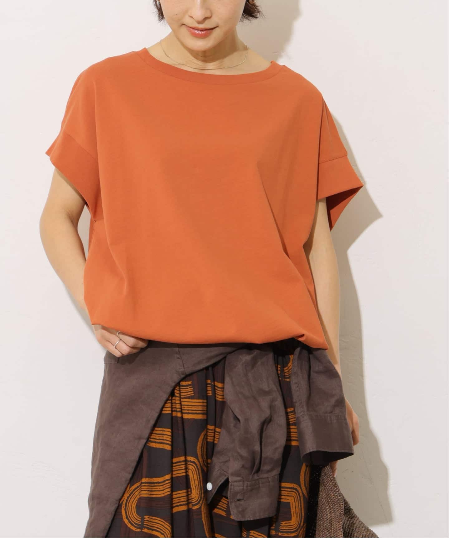 コットンドロップショルダー ドロストT（Tシャツ／カットソー