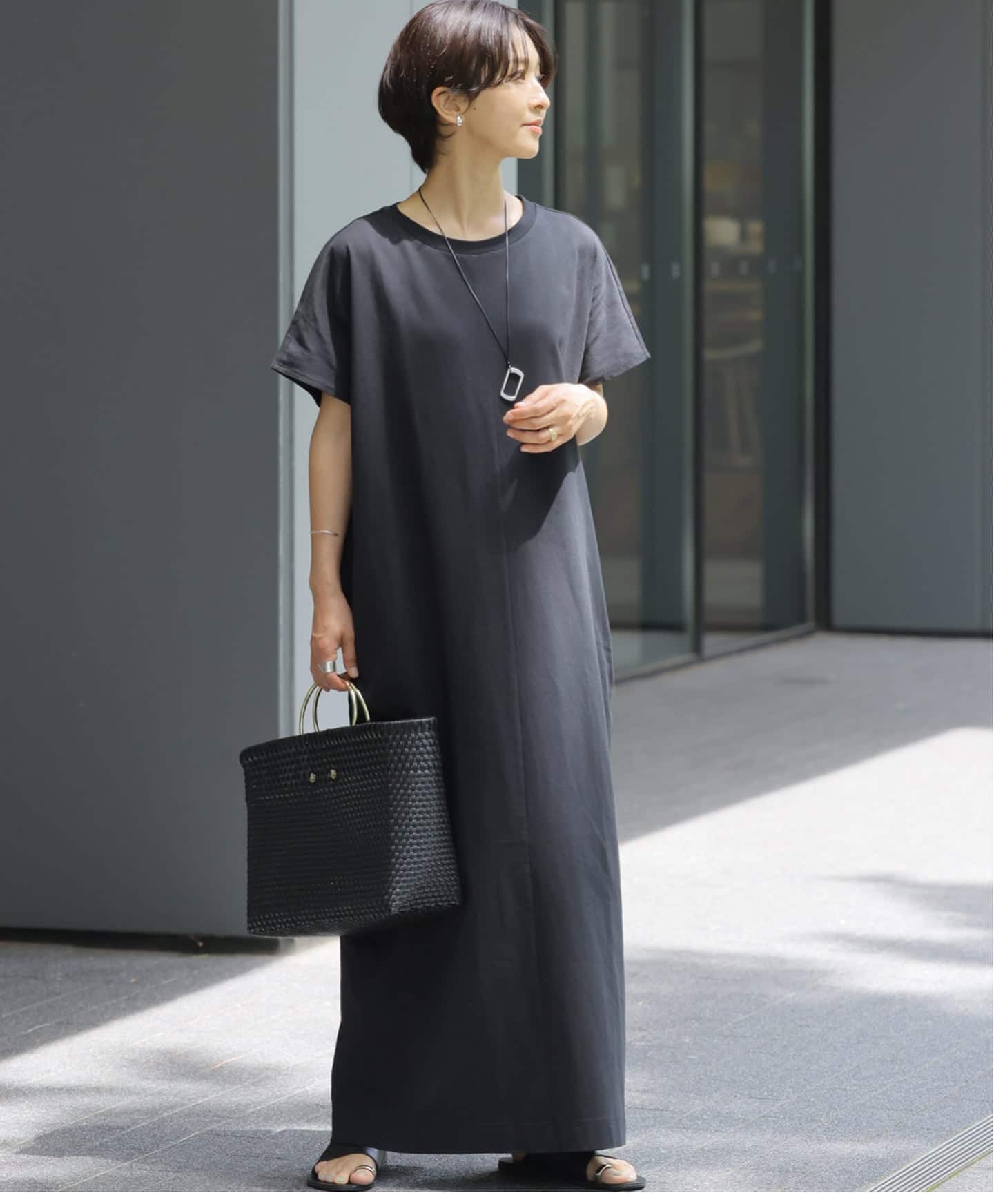 journal standard luxe　ドルマンスリーブ　とろみ　ワンピース WEB限定追加予約 / 新色》ドルマンスリーブカットソーワンピース