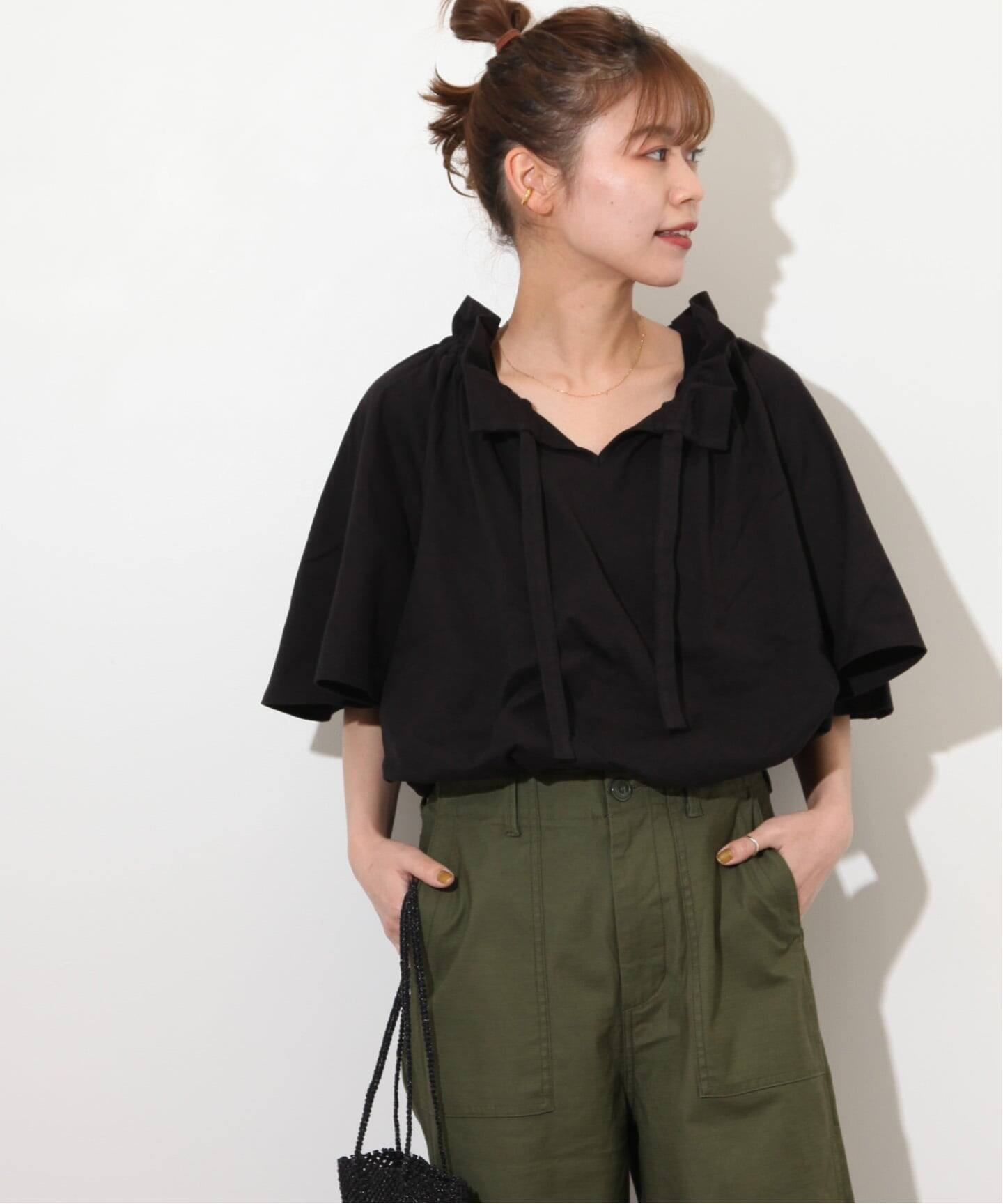 WEB限定追加》フリルリボンTシャツ（Tシャツ／カットソー）｜JOURNAL 