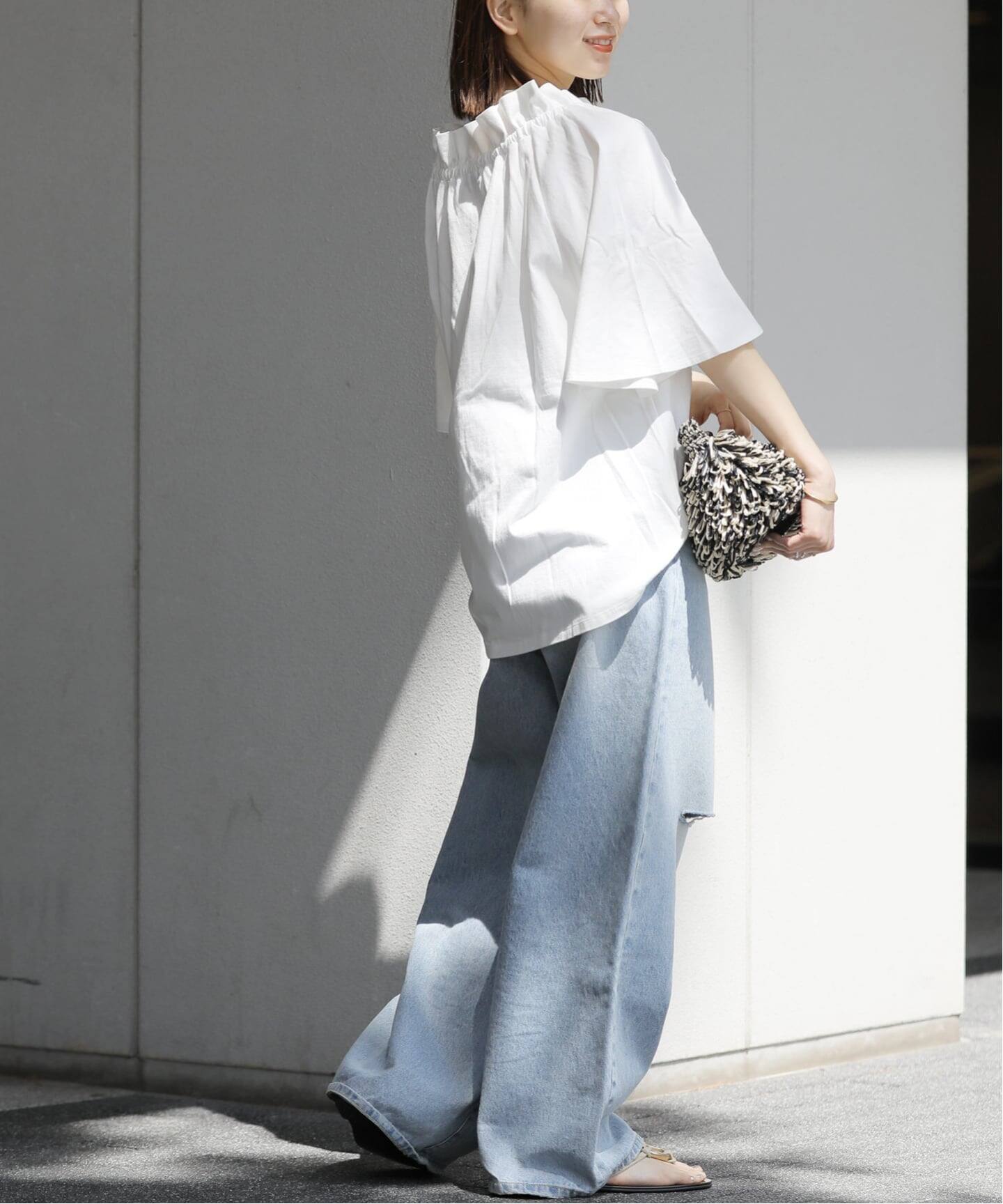 WEB限定追加》フリルリボンTシャツ（Tシャツ／カットソー）｜JOURNAL