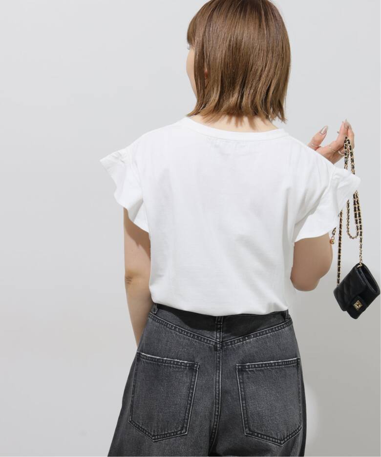 WEB限定追加》フリルスリーブTシャツ（Tシャツ／カットソー）｜JOURNAL 