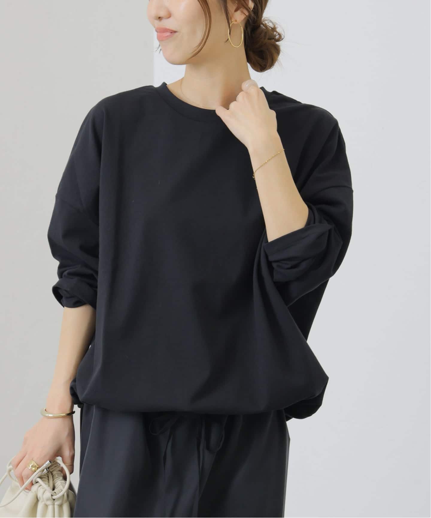 追加3》ギャザーヘムロングスリーブ（Tシャツ／カットソー）｜JOURNAL