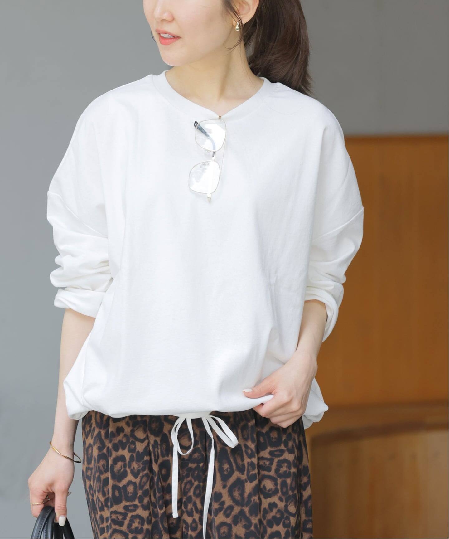 追加3》ギャザーヘムロングスリーブ（Tシャツ／カットソー）｜JOURNAL