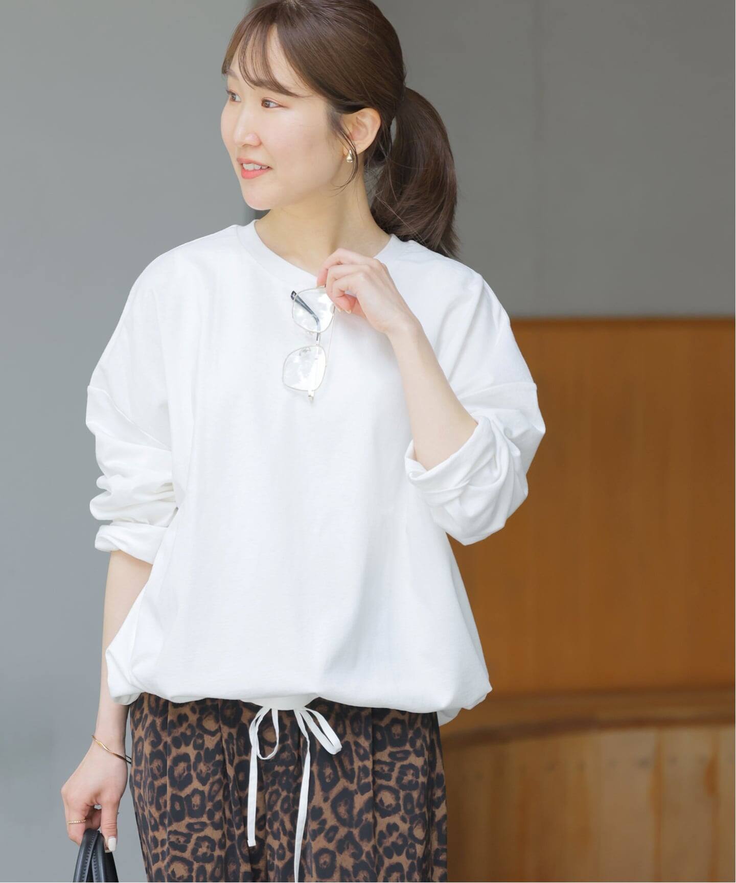 追加3》ギャザーヘムロングスリーブ（Tシャツ／カットソー）｜JOURNAL