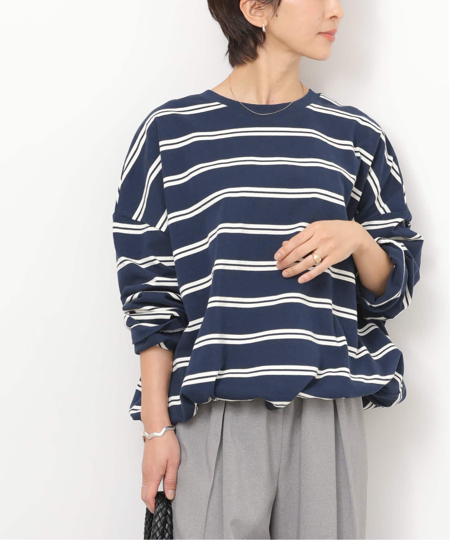 追加3》ギャザーヘムロングスリーブ（Tシャツ／カットソー）｜JOURNAL