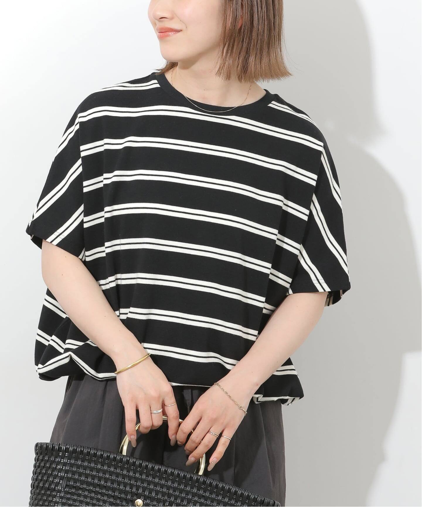 フレンチスリーブボーダーTシャツ（Tシャツ／カットソー）｜JOURNAL 