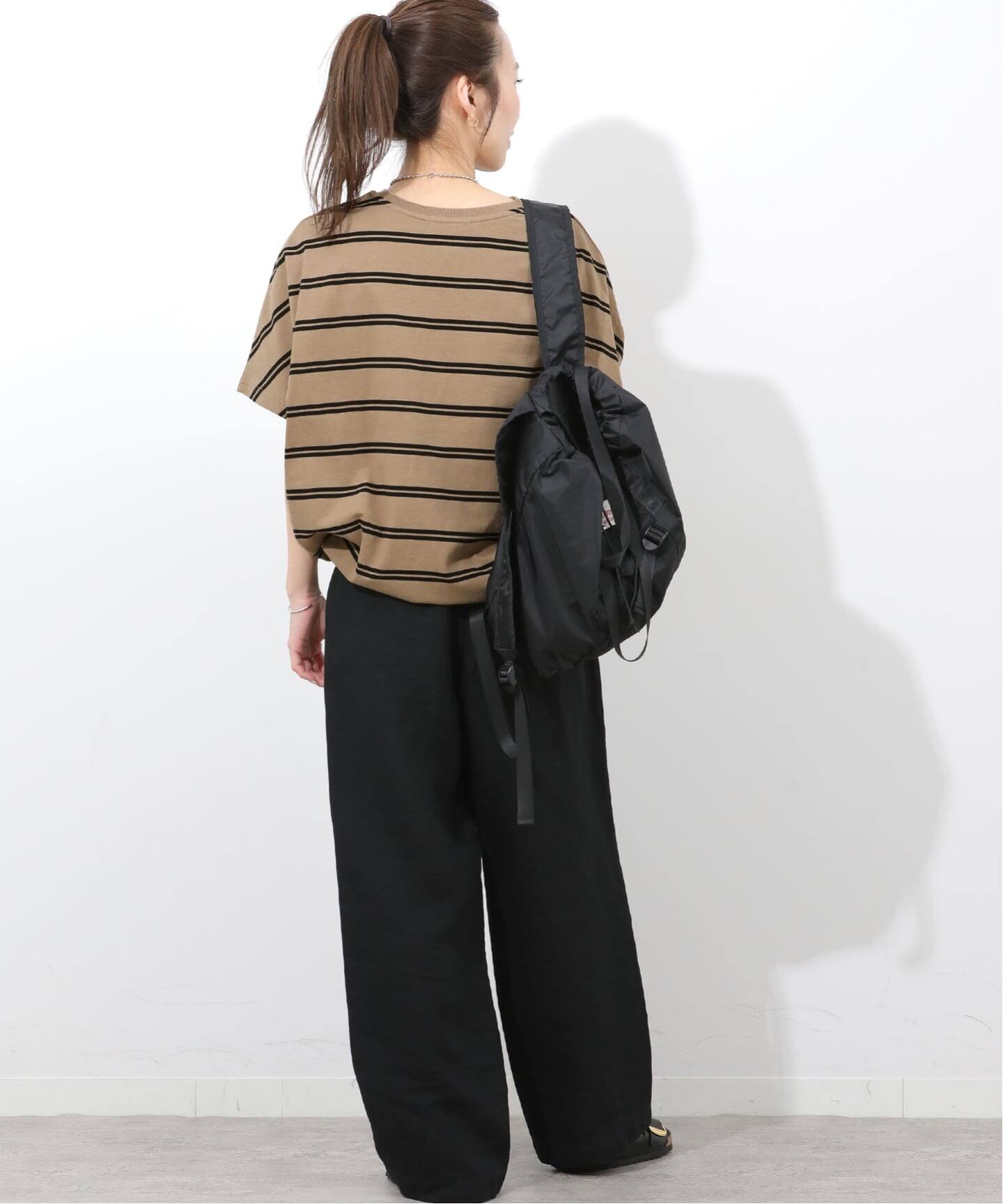 追加予約》フレンチスリーブボーダーTシャツ（Tシャツ／カットソー