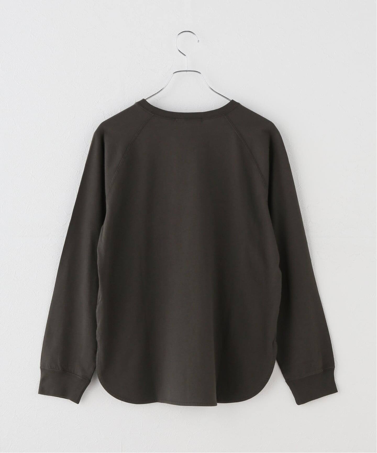 新色》ラグランスリーブカレッジロングスリーブTEE（Tシャツ 