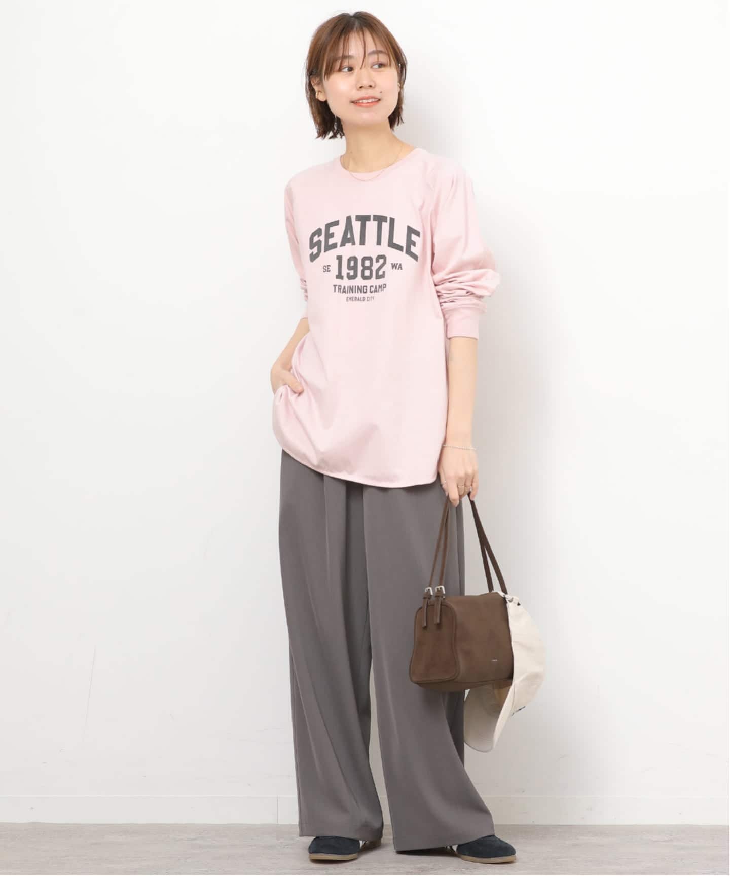 ラグランスリーブカレッジロングスリーブTEE（Tシャツ／カットソー