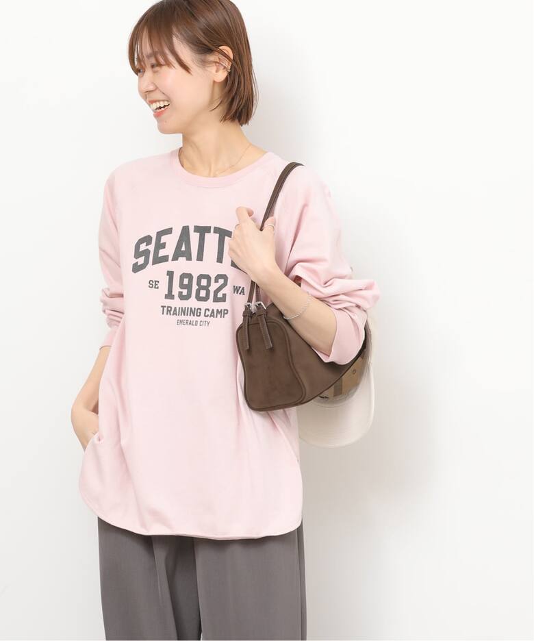 追加》ラグランスリーブカレッジロングスリーブTEE（Tシャツ 
