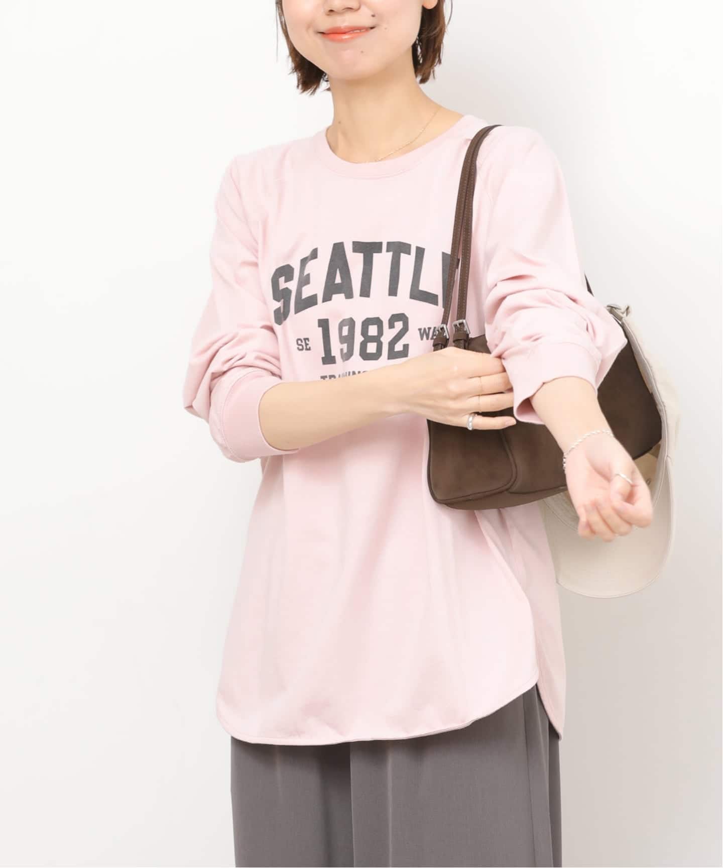 追加》ラグランスリーブカレッジロングスリーブTEE（Tシャツ