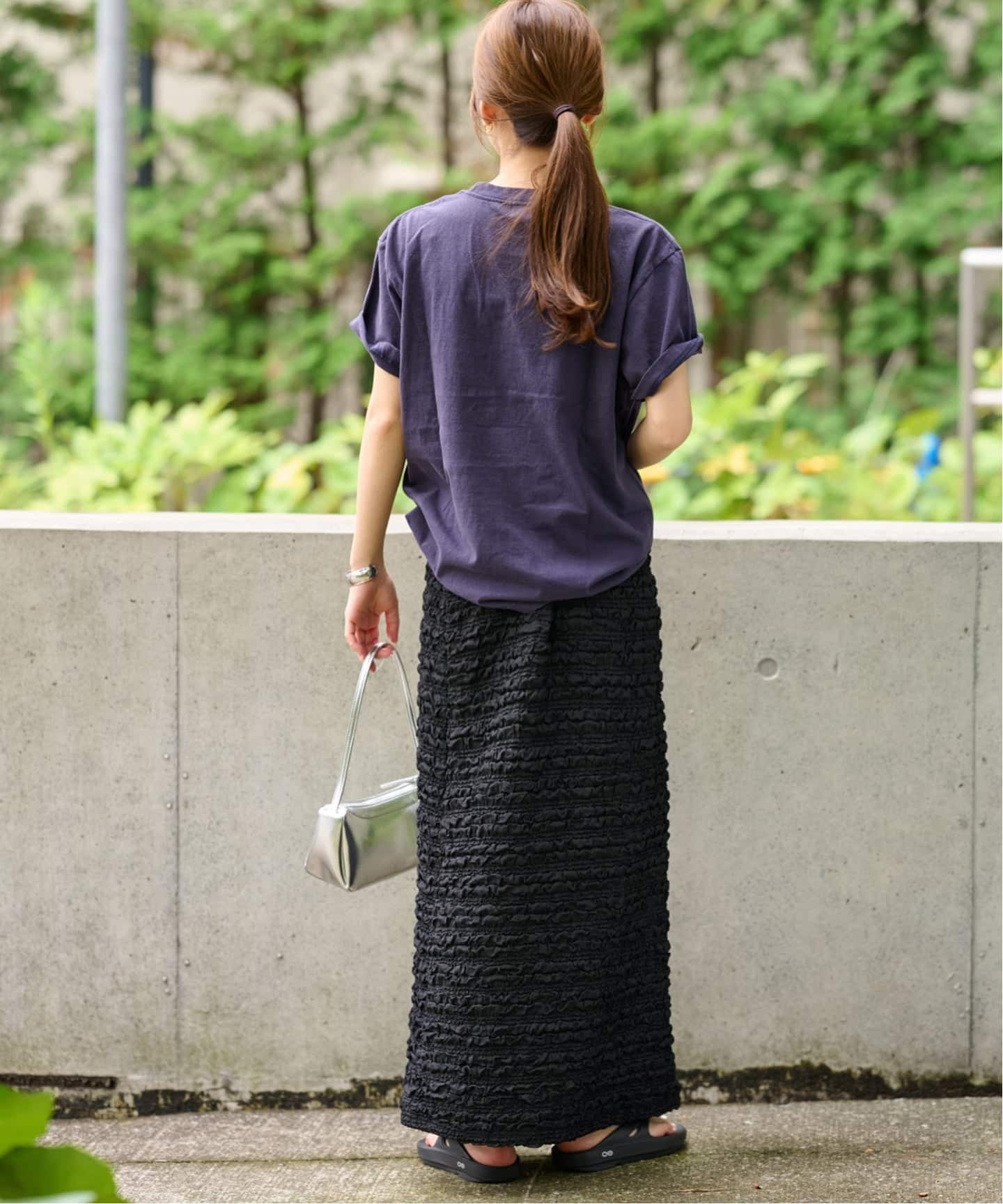 JOURNAL STANDARD relume シャーリングジャガードスカート 追加》シャーリングジャガードスカート（ロング・マキシ丈スカート
