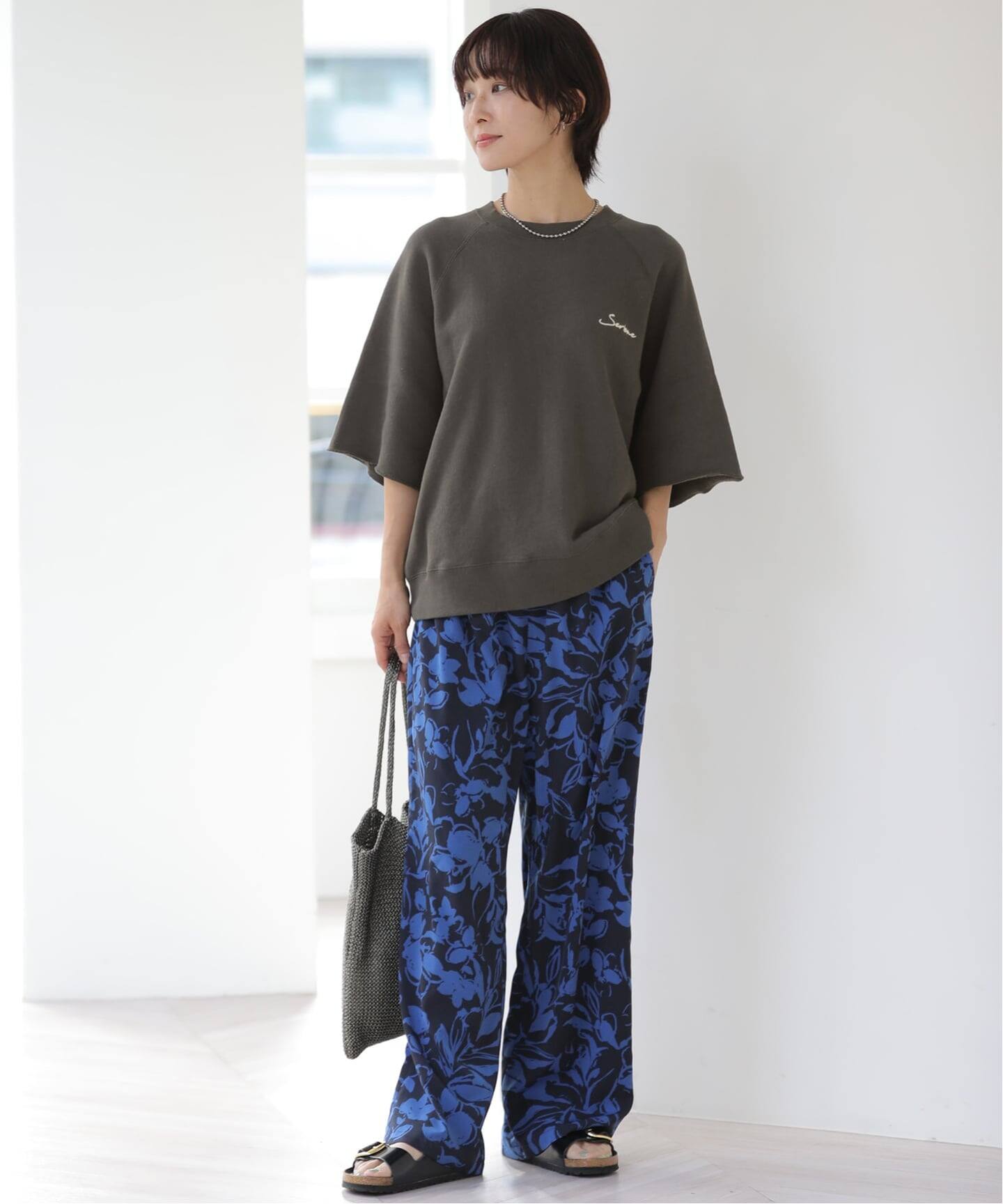 ハーフスリーブ刺繍ロゴスウェット（スウェット）｜JOURNAL STANDARD