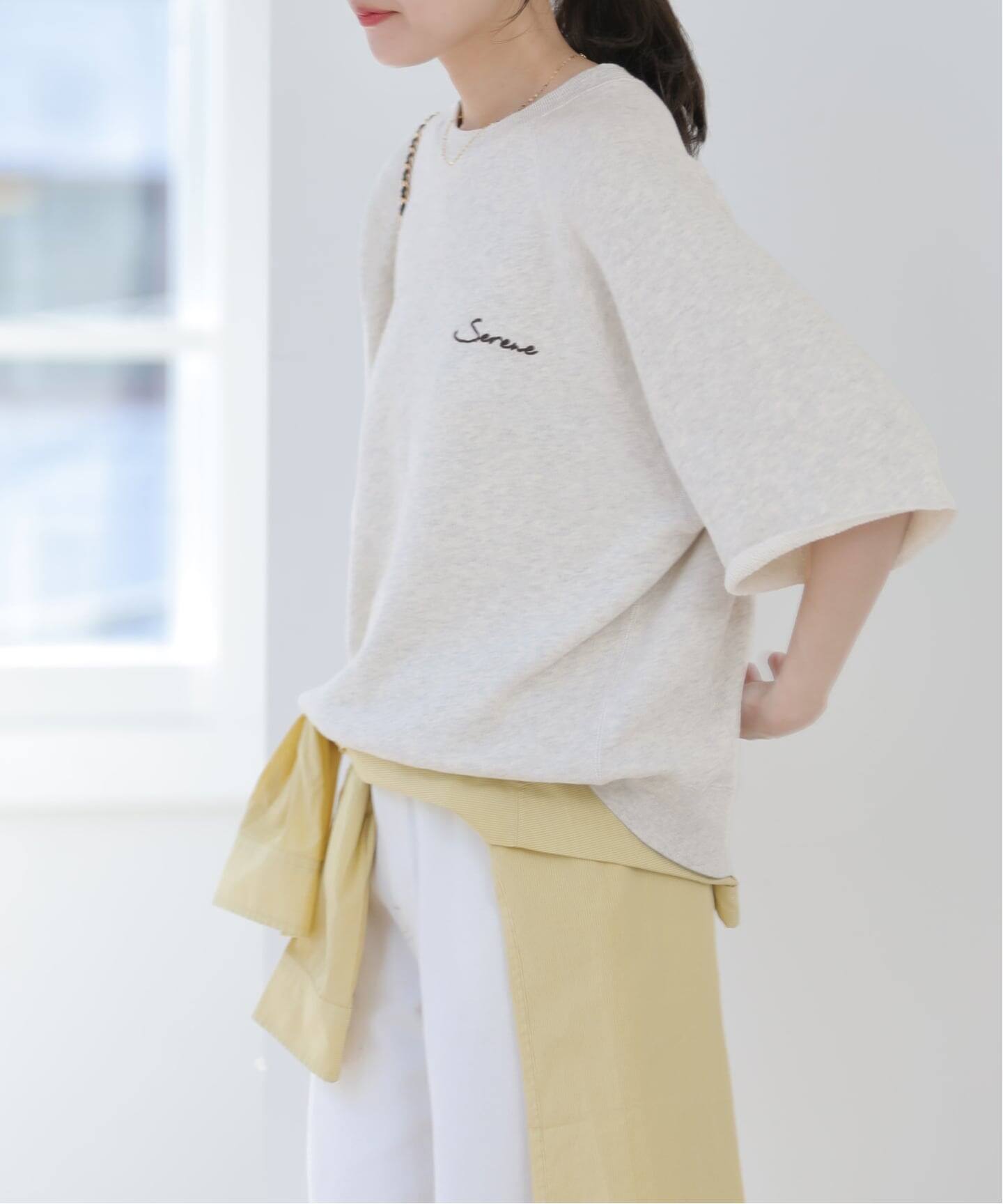 TODAYFUL - credona  刺繍ロゴハーフスリーブスウェット&パンツ ハーフスリーブ刺繍ロゴスウェット（スウェット）｜JOURNAL STANDARD
