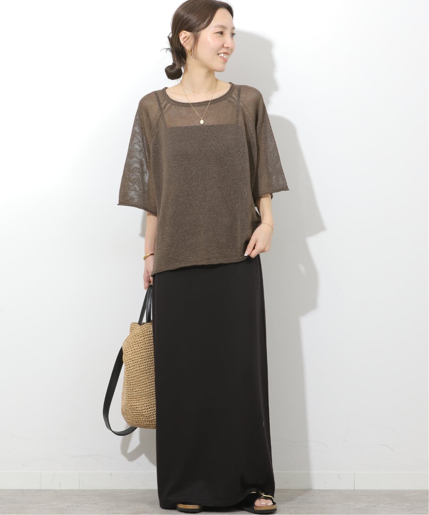 JOURNAL STANDARD relumeバイオウォッシュIラインスカート バイオウォッシュIラインスカート（ロング・マキシ丈スカート