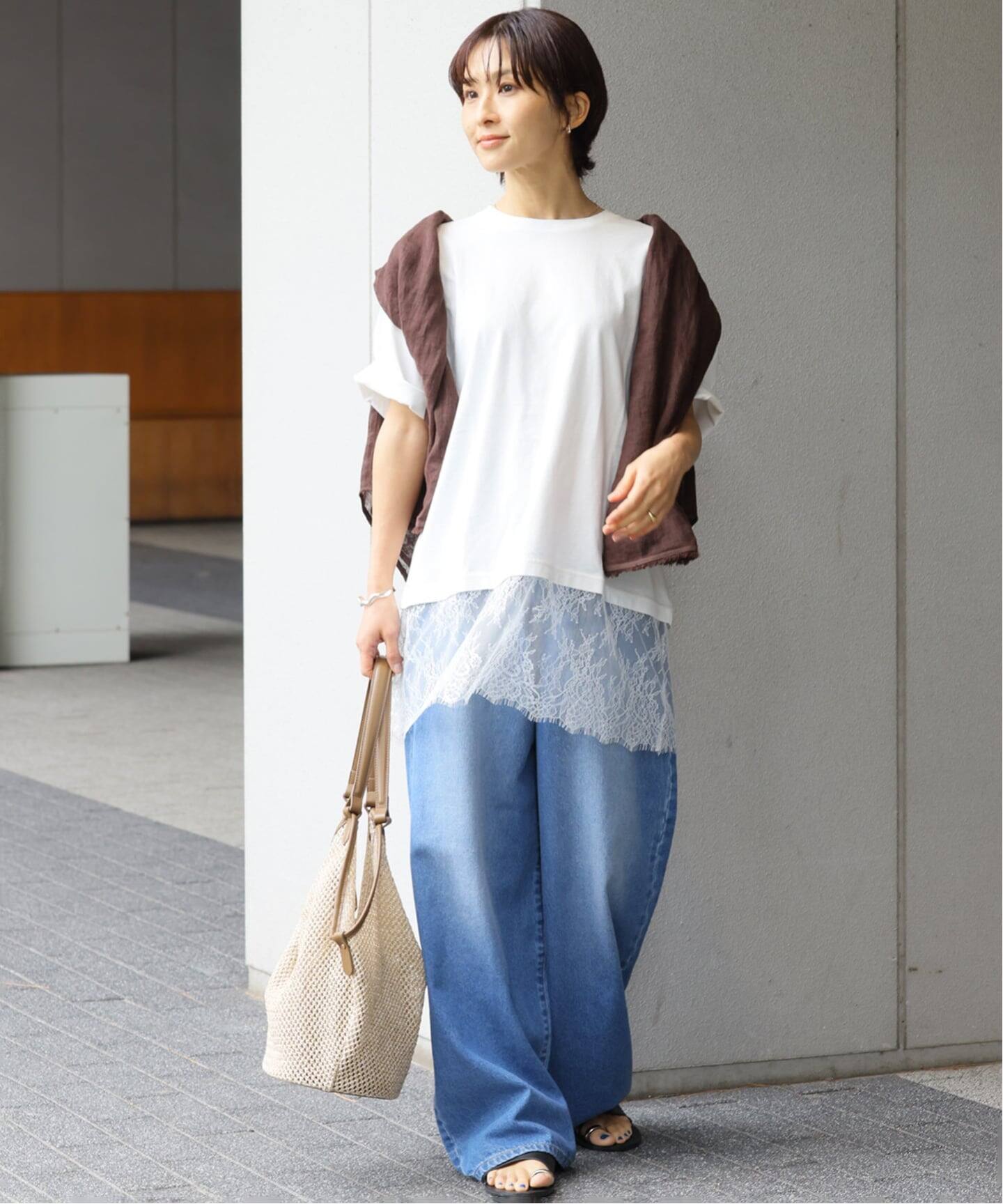 追加》レースヘムTEE（Tシャツ／カットソー）｜JOURNAL STANDARD