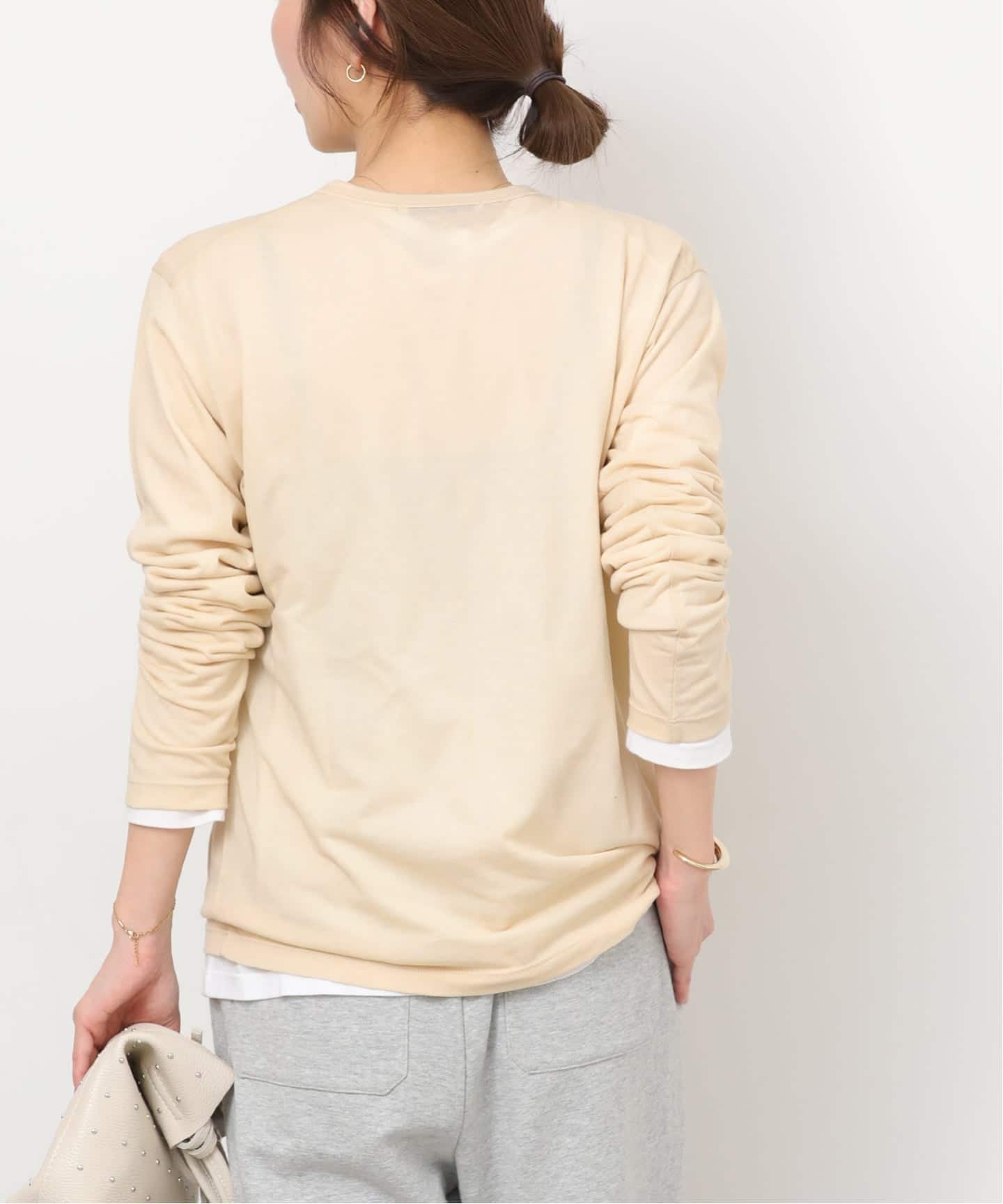 追加》シアークルーネックロングTシャツ（Tシャツ／カットソー