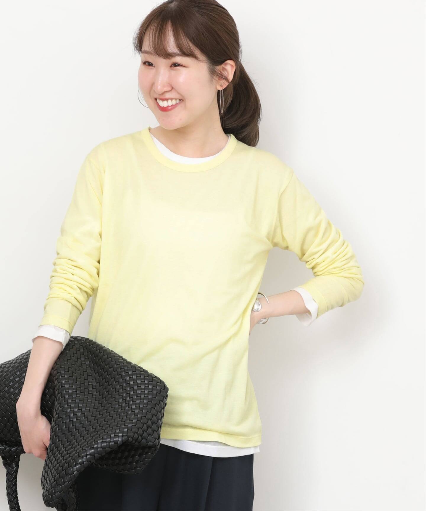 追加6》シアークルーネックロングTシャツ（Tシャツ／カットソー 