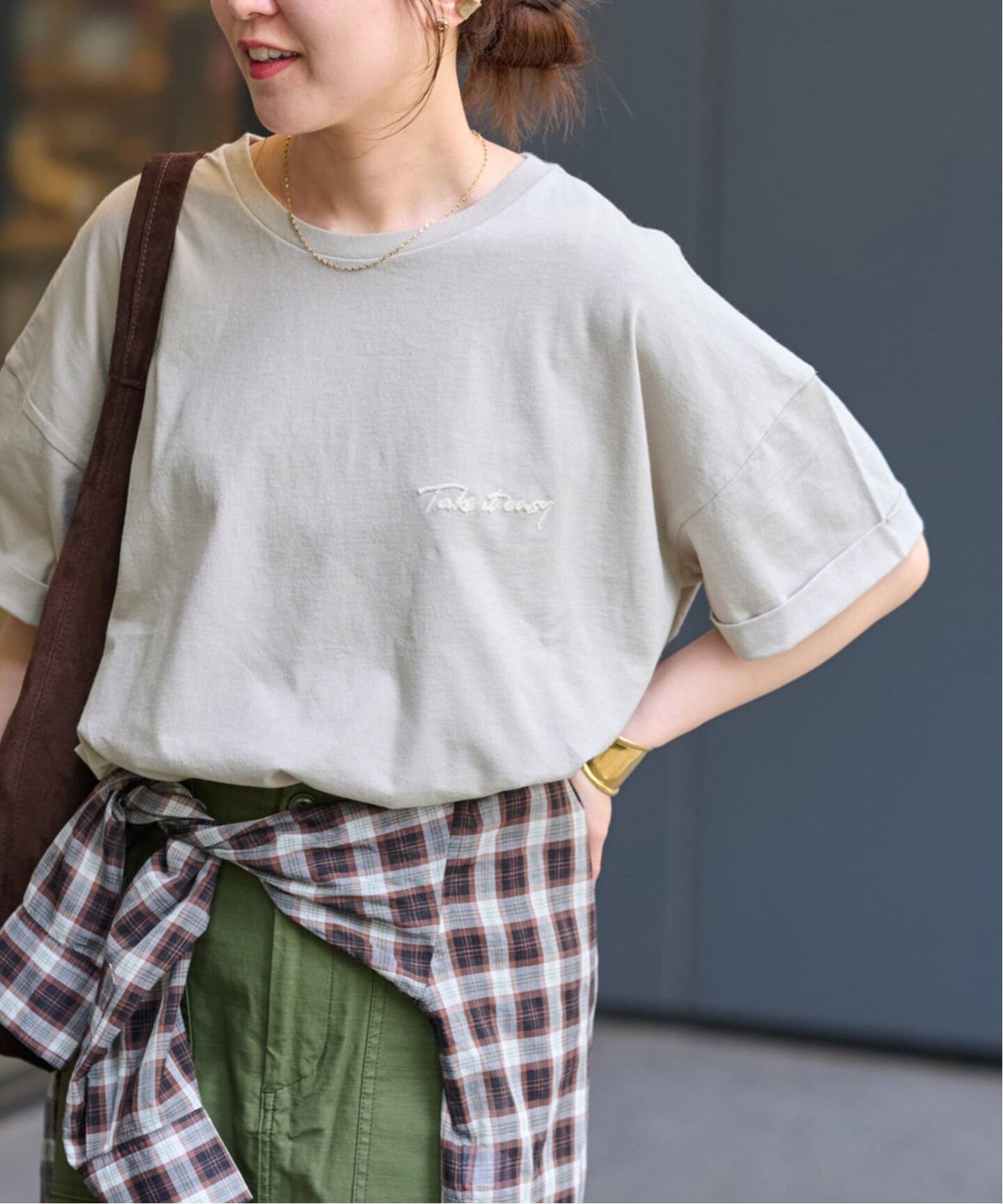 追加》刺繍ロゴハーフスリーブT（Tシャツ／カットソー）｜JOURNAL