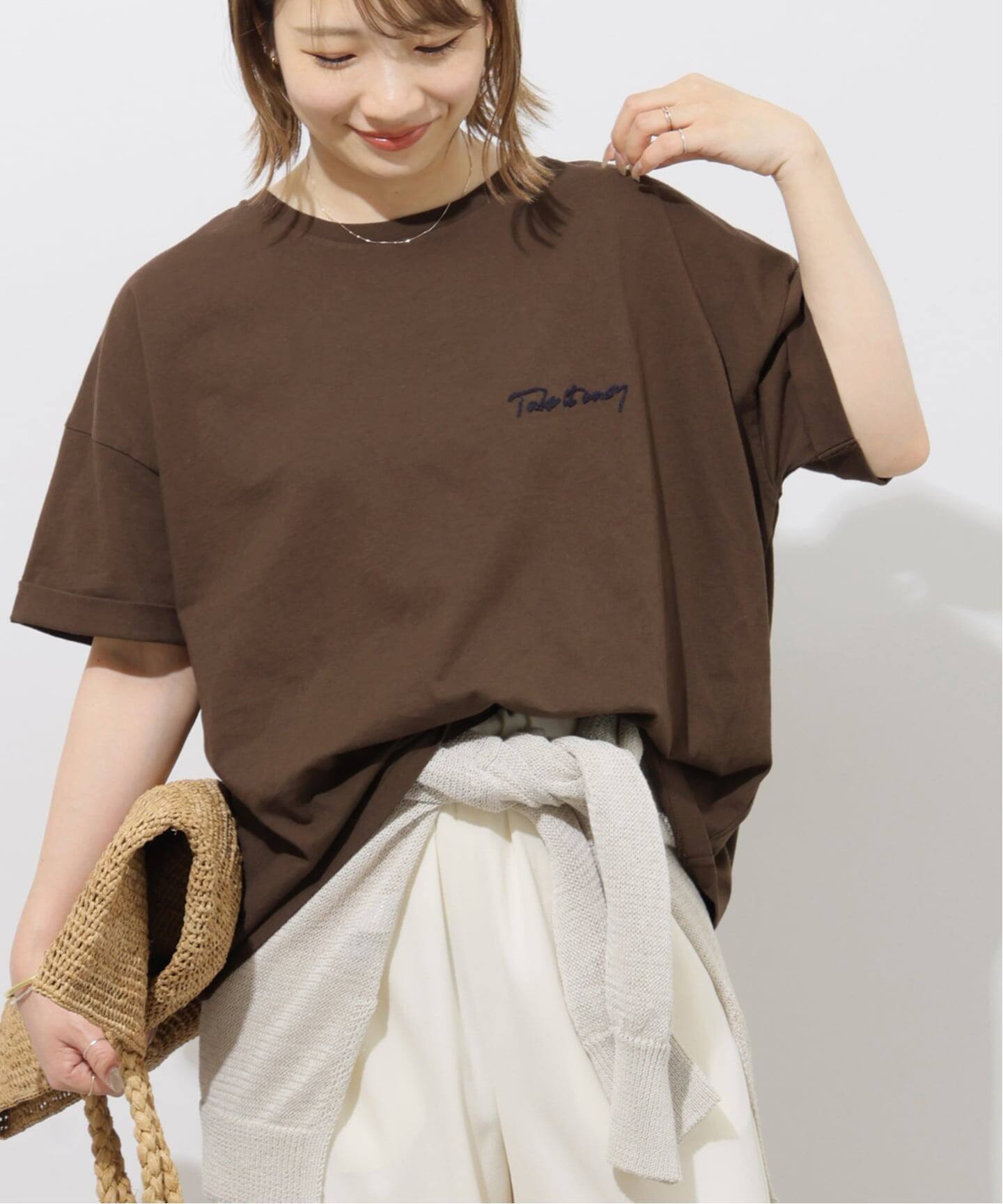 追加》刺繍ロゴハーフスリーブT（Tシャツ／カットソー）｜JOURNAL