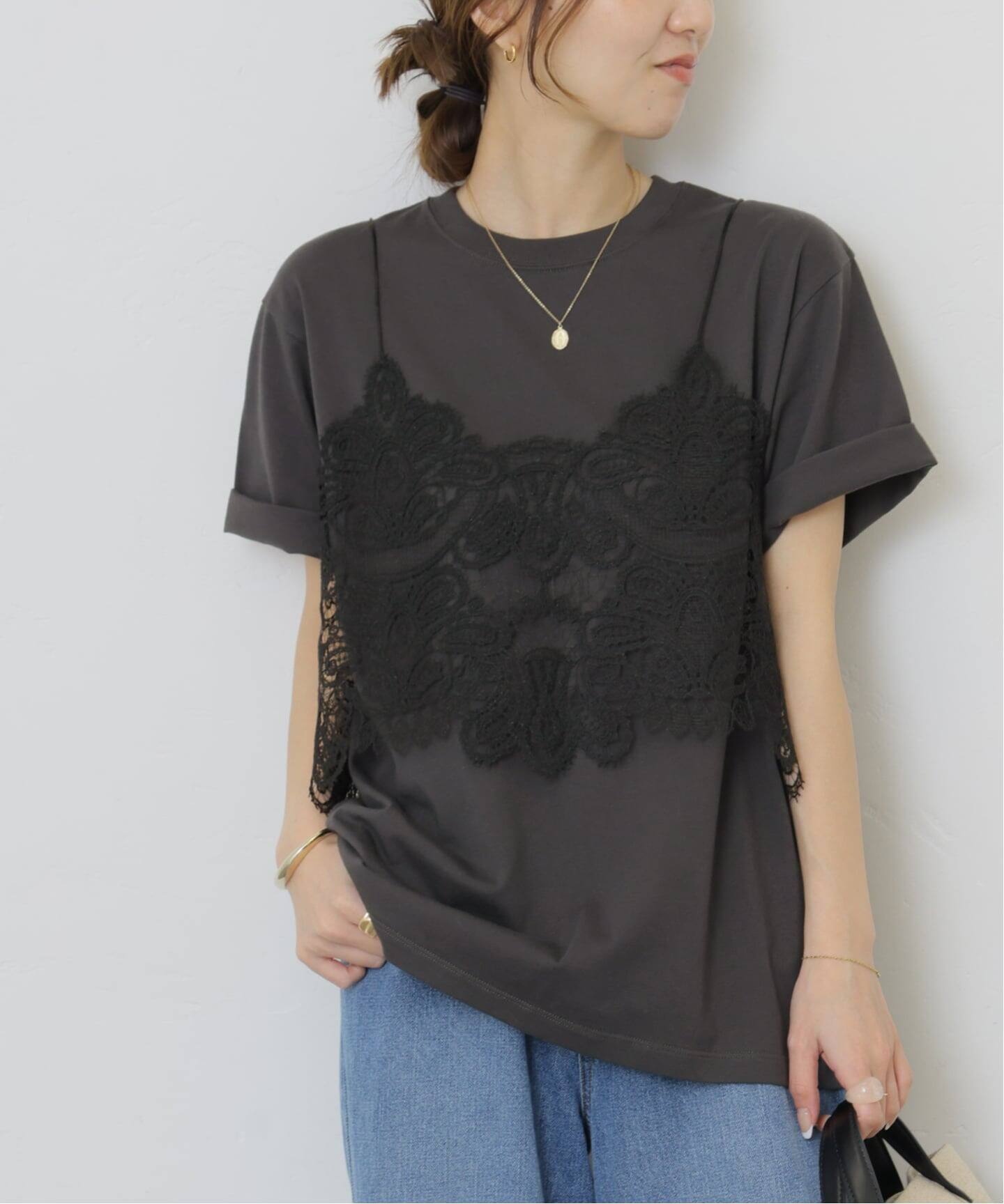 JOURNAL STANDARD relume レーシービスチェセットTEE 2枚セット》レーシービスチェセットTEE（Tシャツ／カットソー