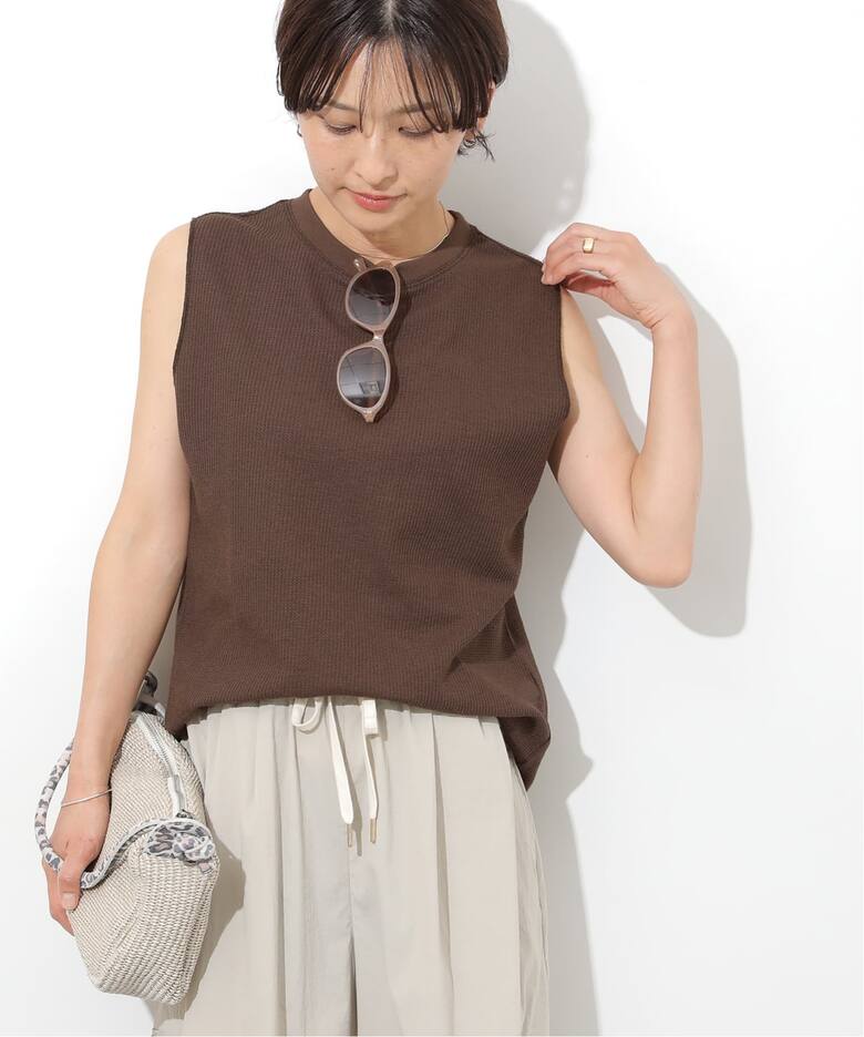 追加 / 新色》TCワッフルノースリーブ（Tシャツ／カットソー 