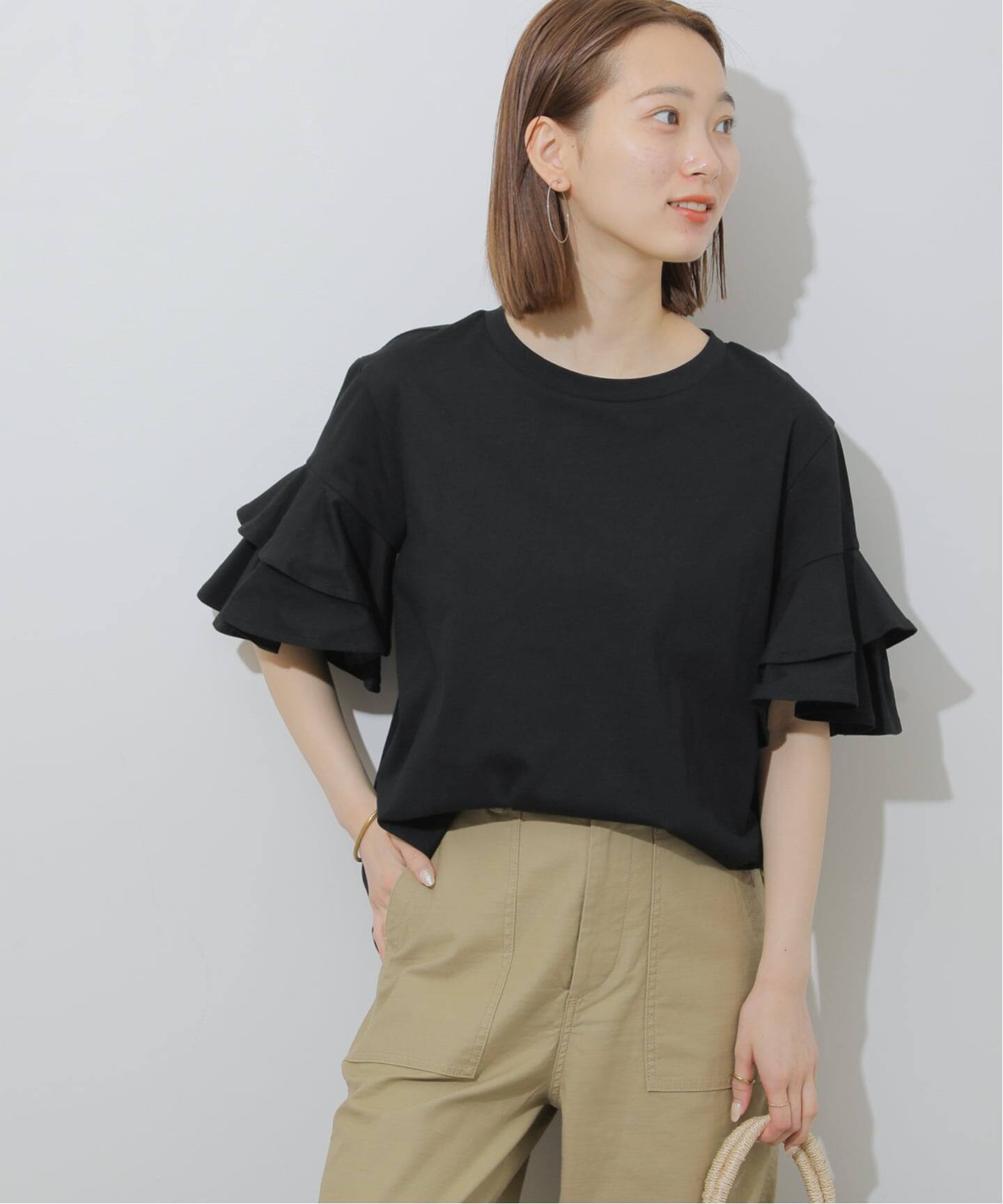 WEB限定追加》天竺フリルTEE（Tシャツ／カットソー）｜JOURNAL