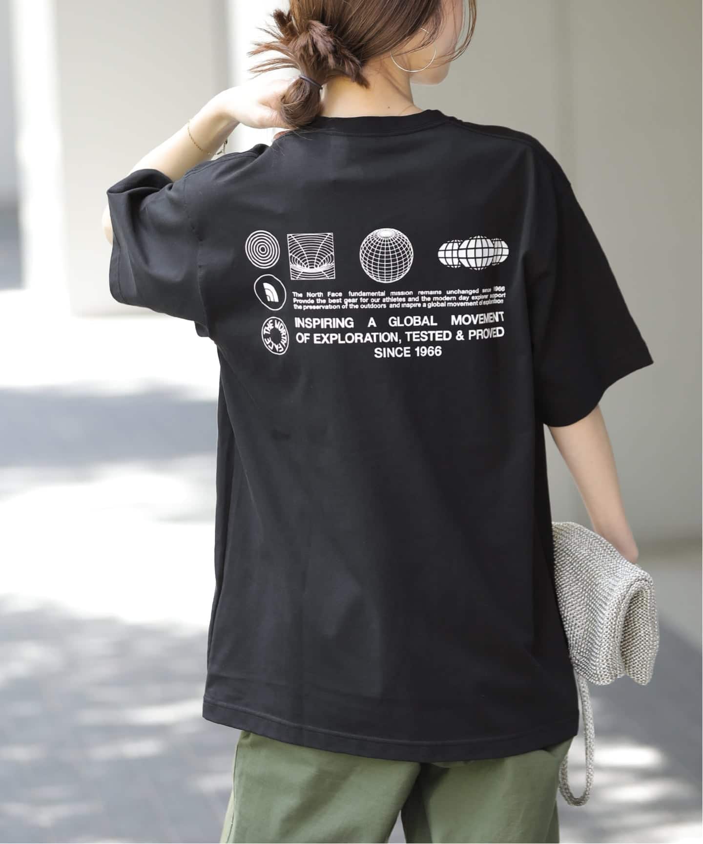 専用 NORTH FACE ×JOURNAL STANDARDTシャツメンズ 予約》【THE NORTH FACE/ ザノースフェイス】S/S FD Globe Grid Cotton