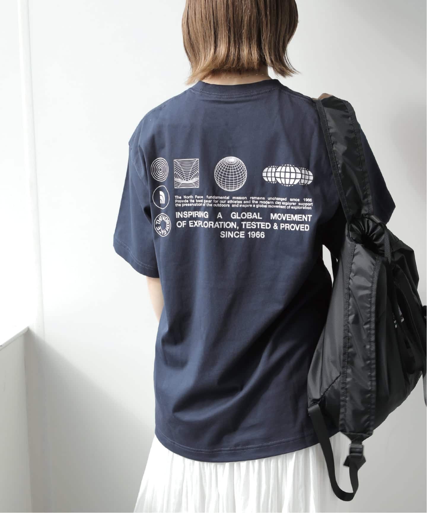 専用 NORTH FACE ×JOURNAL STANDARDTシャツメンズ 予約》【THE NORTH FACE/ ザノースフェイス】S/S FD Globe Grid Cotton