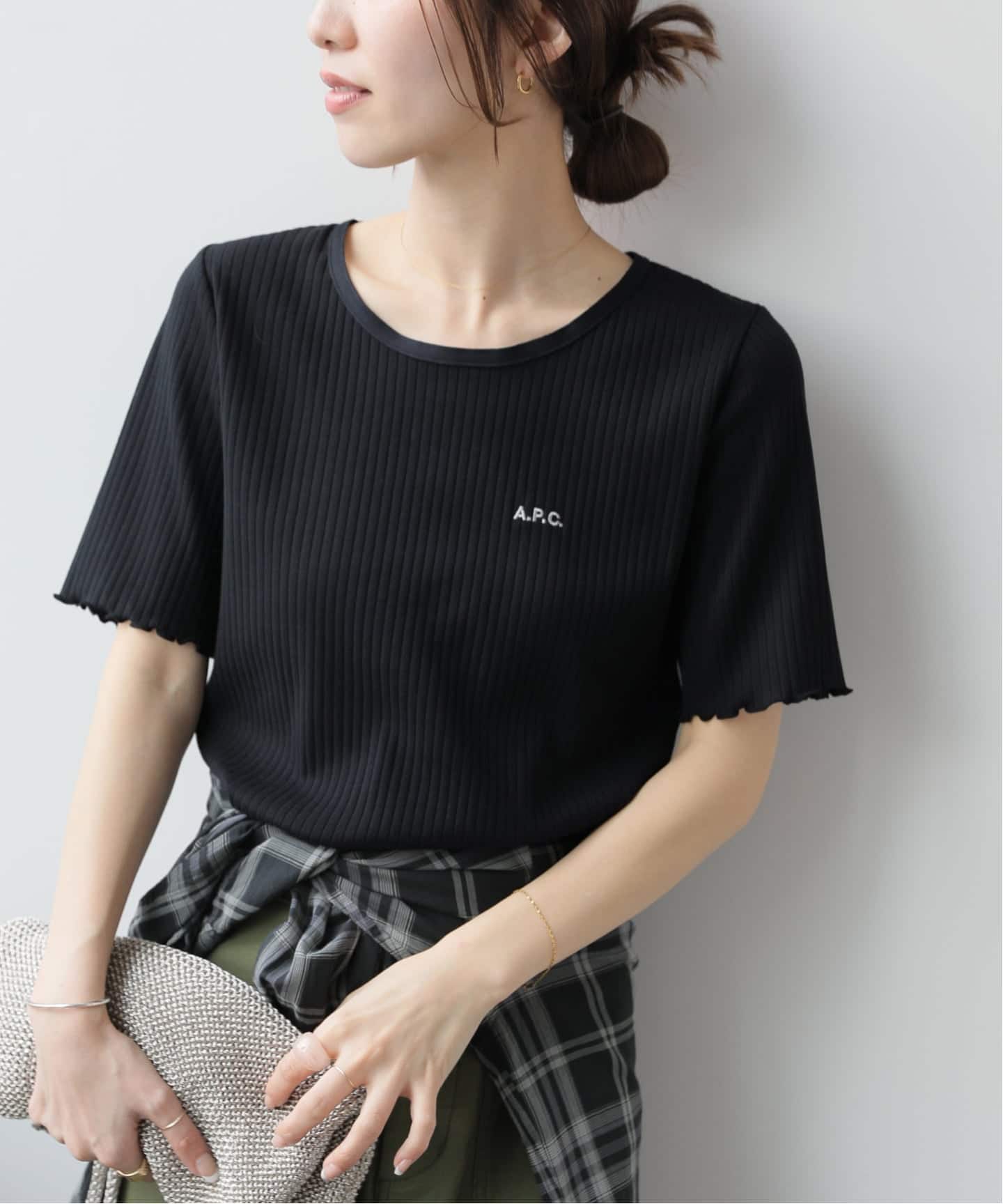 追加》【A.P.C./アー・ペー・セー】T-SHIRT TRACY-JERSEY：Tシャツ（T