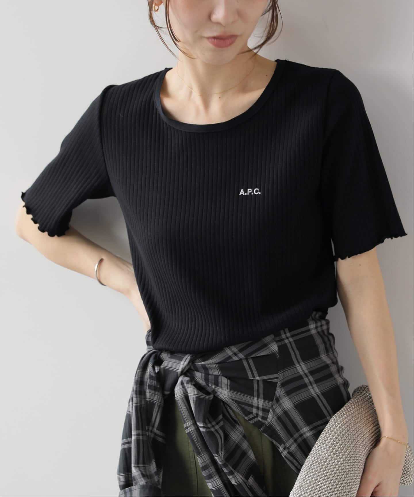 追加》【A.P.C./アー・ペー・セー】T-SHIRT TRACY-JERSEY：Tシャツ（T