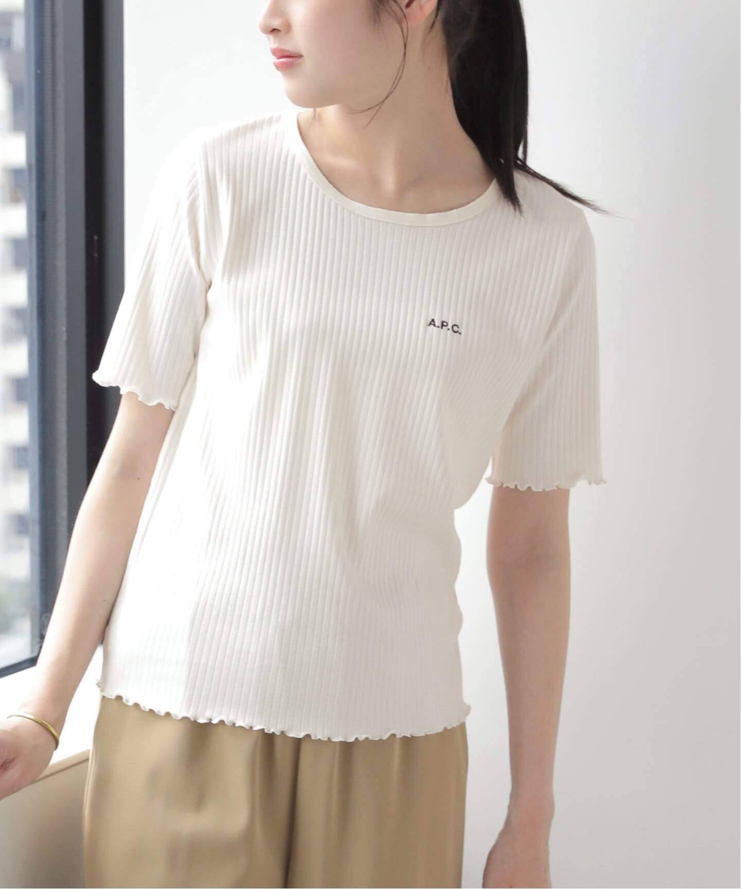 A.P.C.＊TRACY-JERSEY　Tシャツ＊s 追加》【A.P.C./アー・ペー・セー】T-SHIRT TRACY-JERSEY：Tシャツ（T