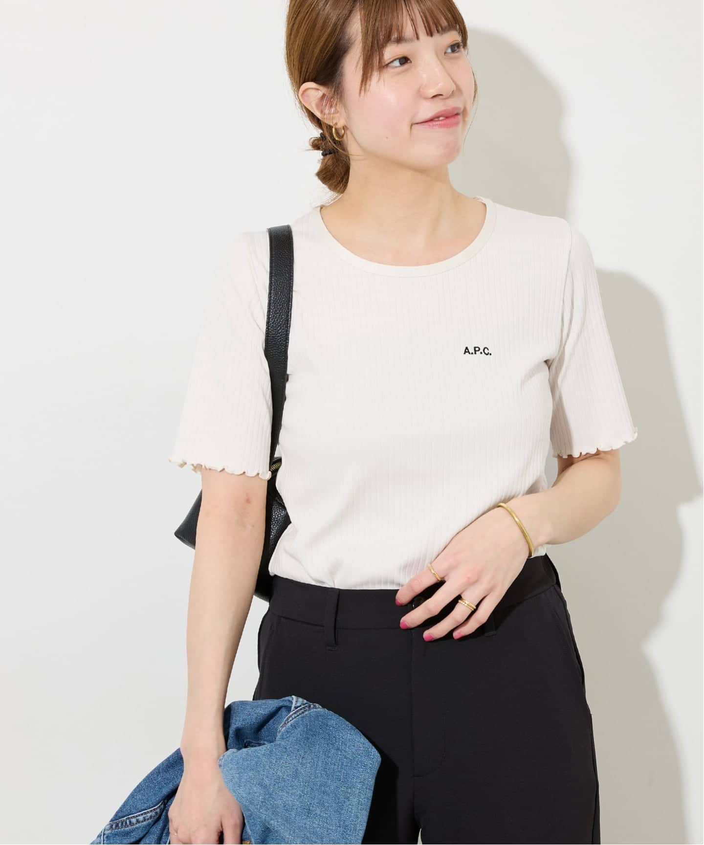 追加》【A.P.C./アー・ペー・セー】T-SHIRT TRACY-JERSEY：Tシャツ（T